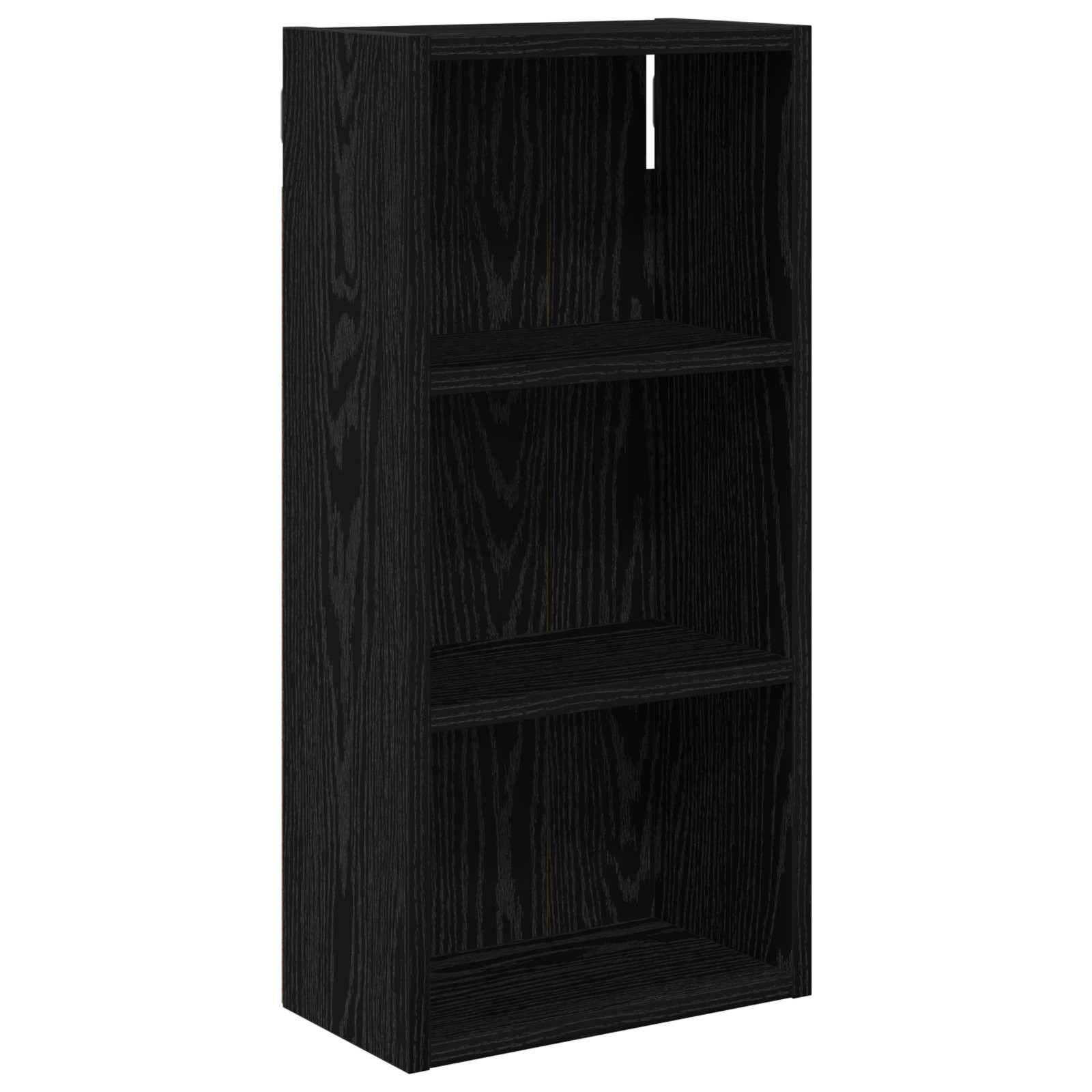 vidaXL Badezimmer-Wandschrank Schwarze Eiche 30 x 16 x 62,5 cm