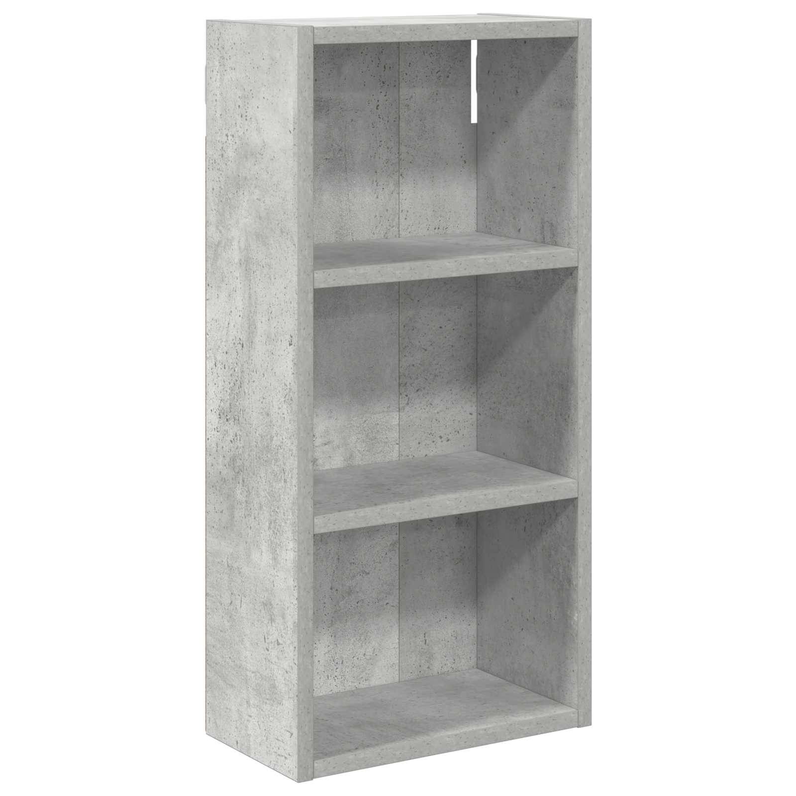 vidaXL Badezimmer-Wandschrank mit Regal Betongrau 30 x 16 x 62,5 cm