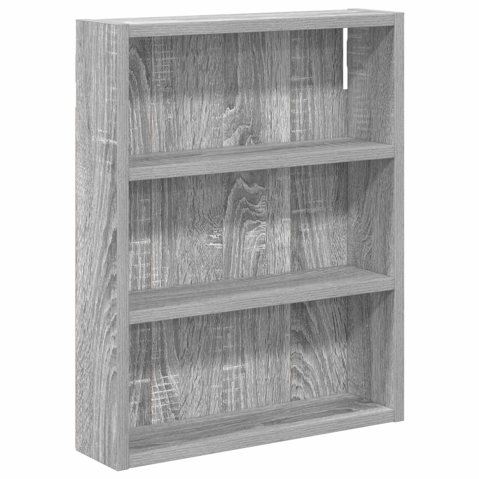 vidaXL Badezimmer-Wandschrank mit Regal Graues Sonoma 40 x 10 x 50 cm