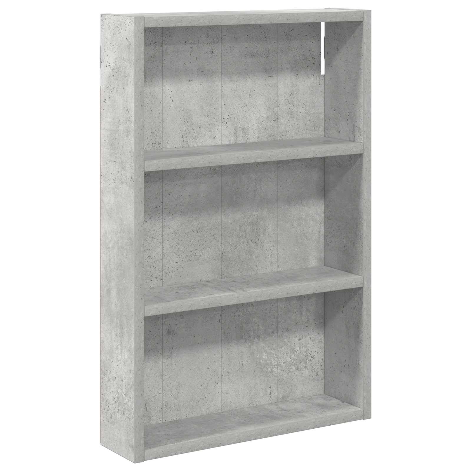 vidaXL Badezimmer-Wandschrank mit Regal Betongrau 40 x 10 x 60,5 cm