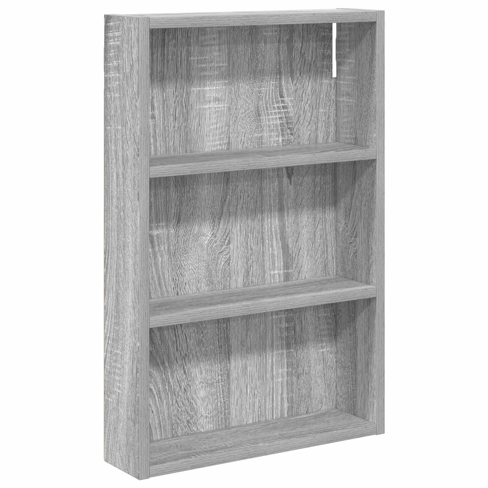 vidaXL Badezimmer-Wandschrank Graues Sonoma 40 x 10 x 60,5 cm