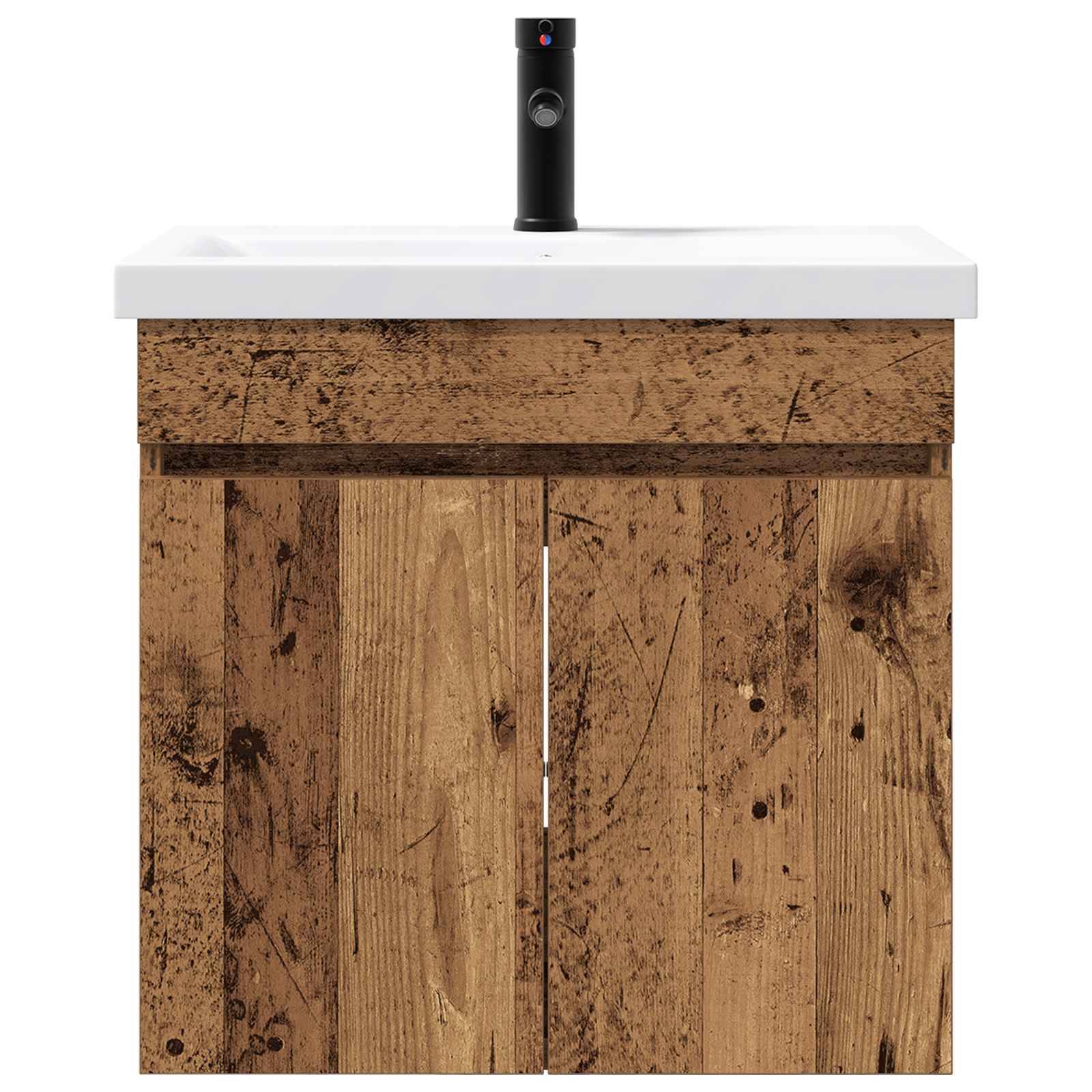 vidaXL Badezimmer-Waschbecken Altholz 61 x 39 x 58 cm Holzwerkstoff