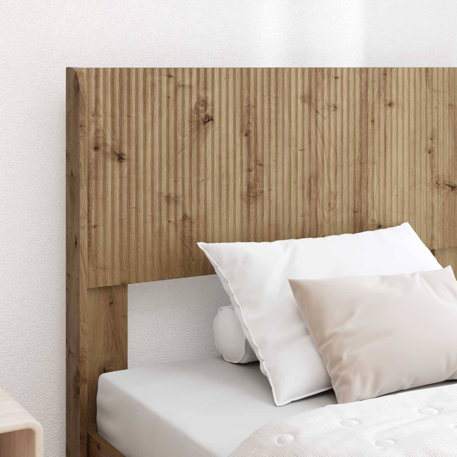vidaXL Bettgestell mit Stauraum und Kopfteil Artisan-Eiche 75 x 190 cm