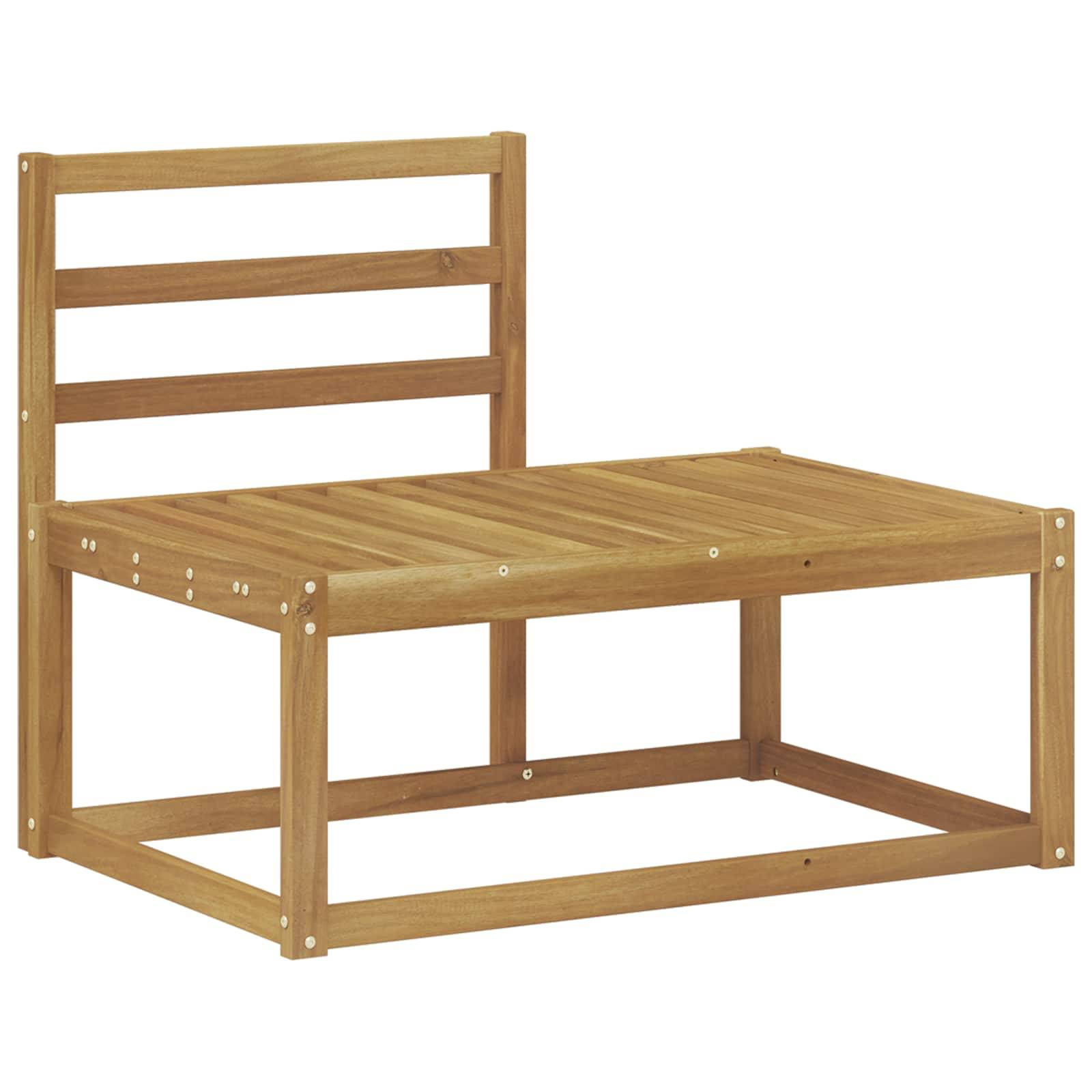 vidaXL Outdoor-Sofagarnitur 3 pcs Weiß Massivholz Akazie