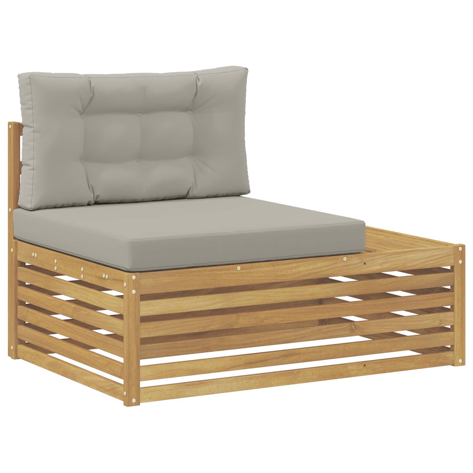 vidaXL 6 Stück Outdoor-Sofagarnitur Polyester Weiß