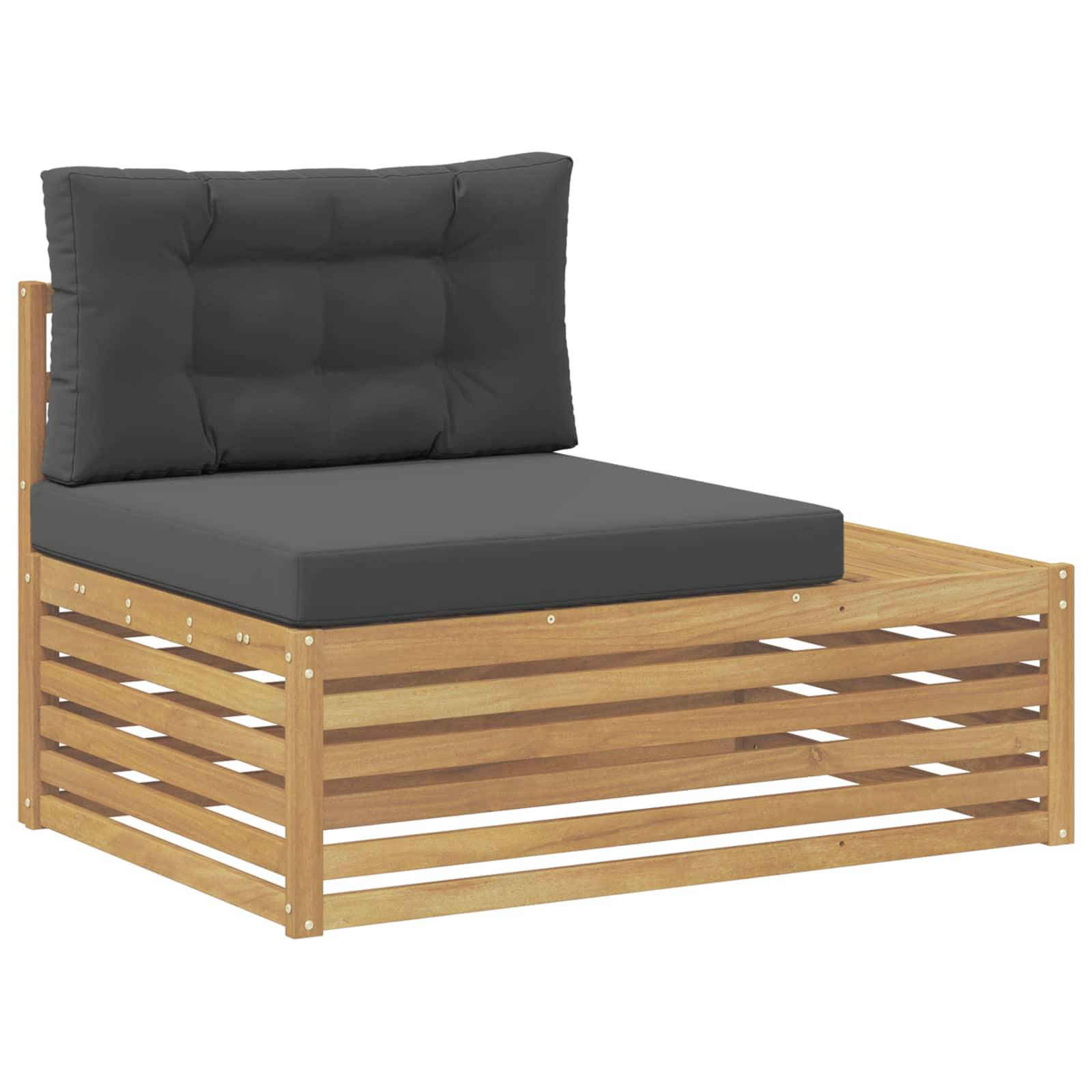 vidaXL 3 Stück Outdoor-Sofagarnitur Polyester Weiß