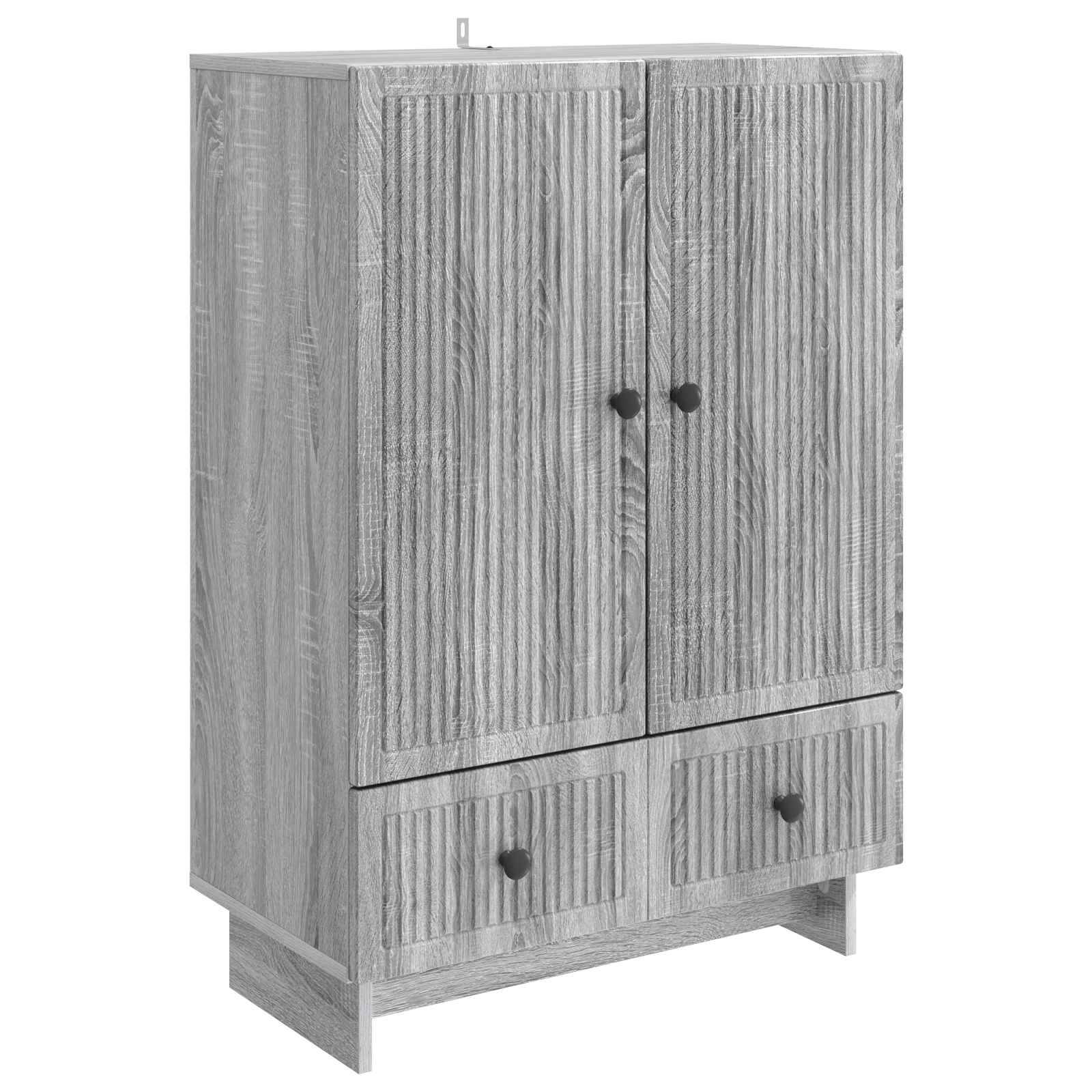 vidaXL Sideboard Graues Sonoma 66 x 34,5 x 95 cm Holzwerkstoff