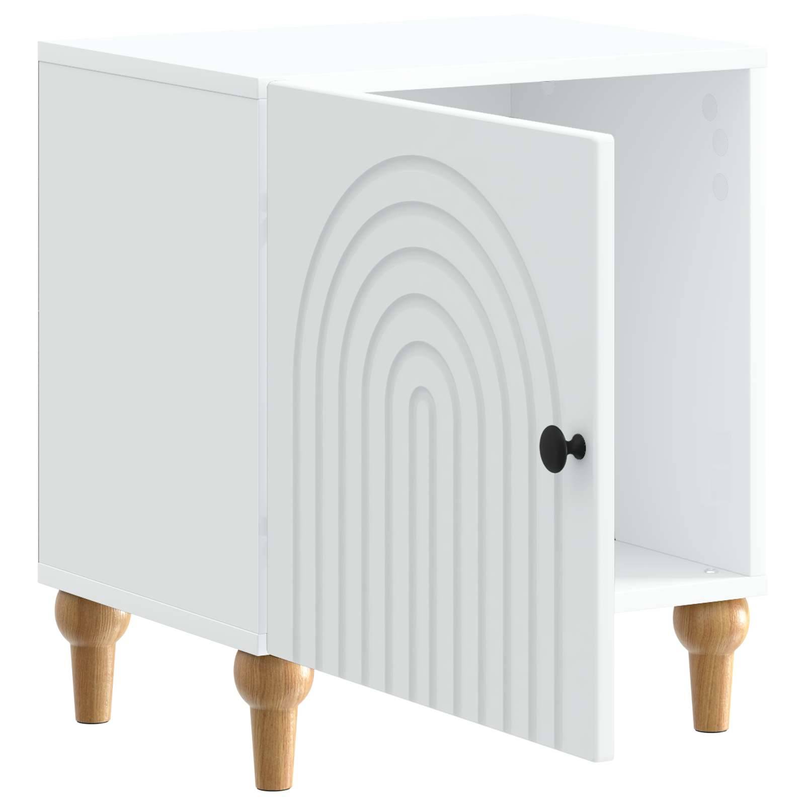 vidaXL Nachttisch 2 pcs Weiß 43 x 34,5 x 50 cm Holzwerkstoff