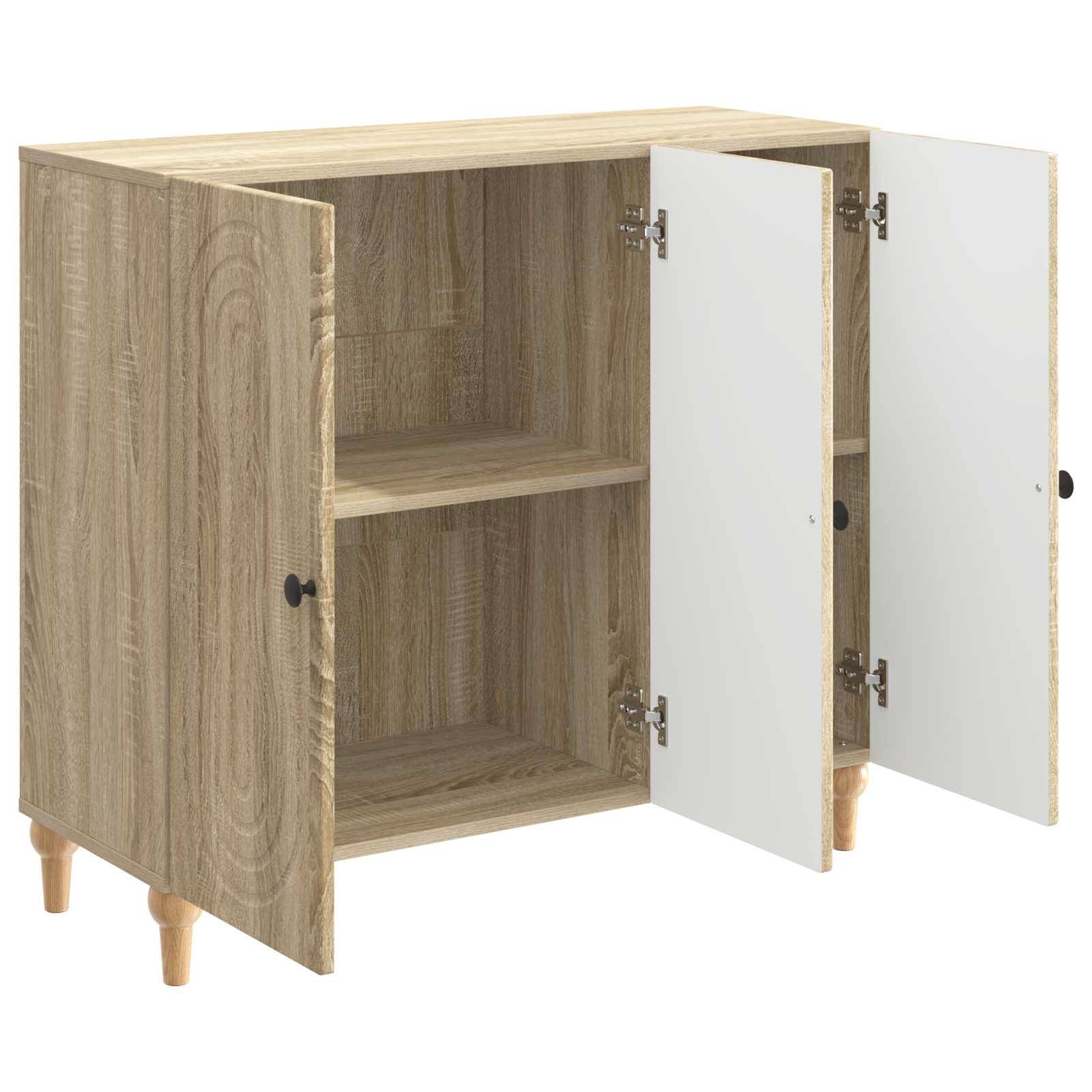 vidaXL Sideboard Sonoma-Eiche 89 x 34,5 x 80 cm Holzwerkstoff