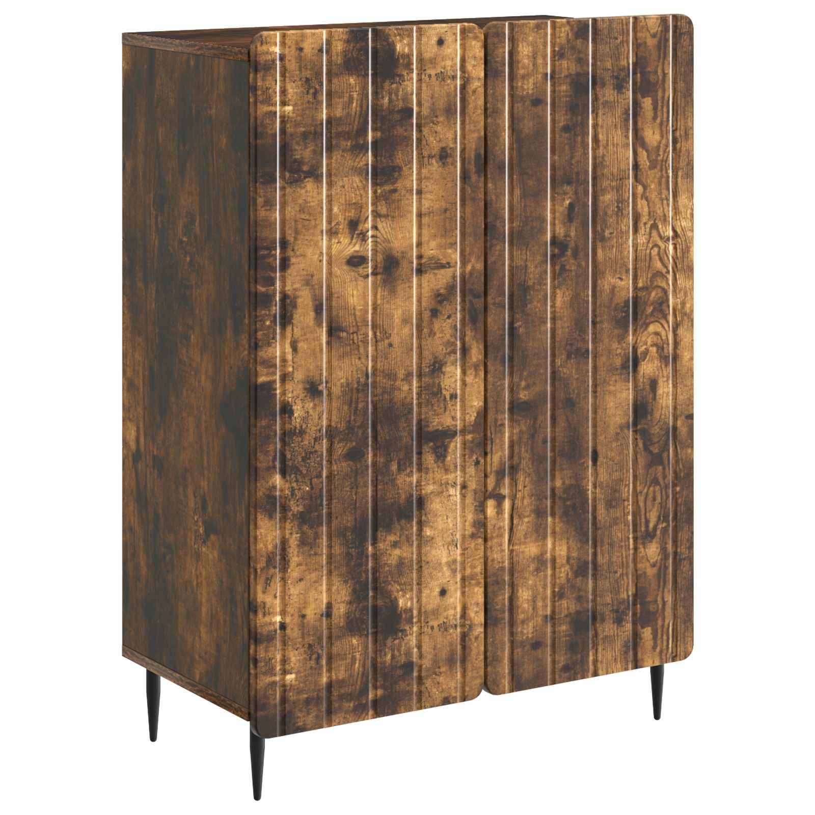 vidaXL Sideboard Geräucherte Eiche 66 x 34,5 x 92 cm Holzwerkstoff