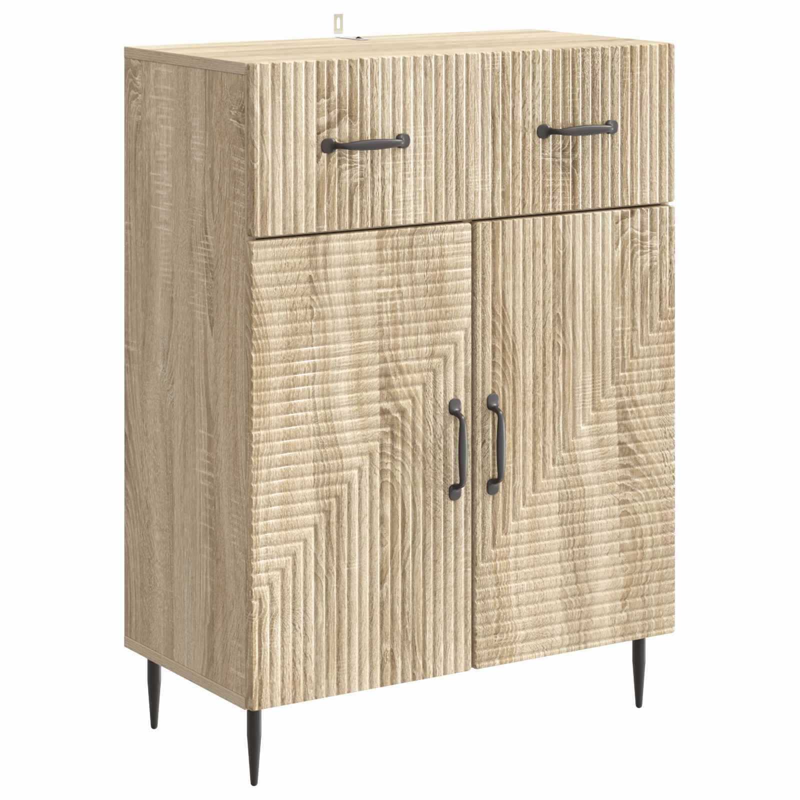 vidaXL Sideboard Sonoma-Eiche 66 x 34,5 x 89,5 cm Holzwerkstoff