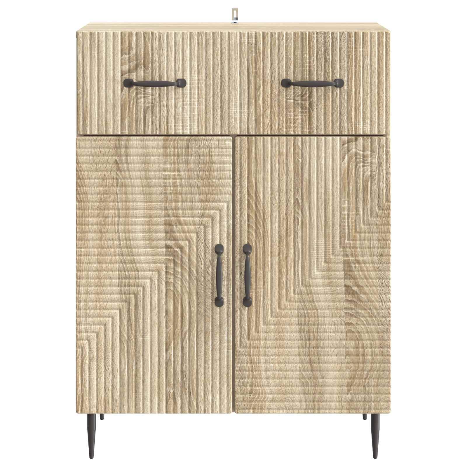vidaXL Sideboard Sonoma-Eiche 66 x 34,5 x 89,5 cm Holzwerkstoff