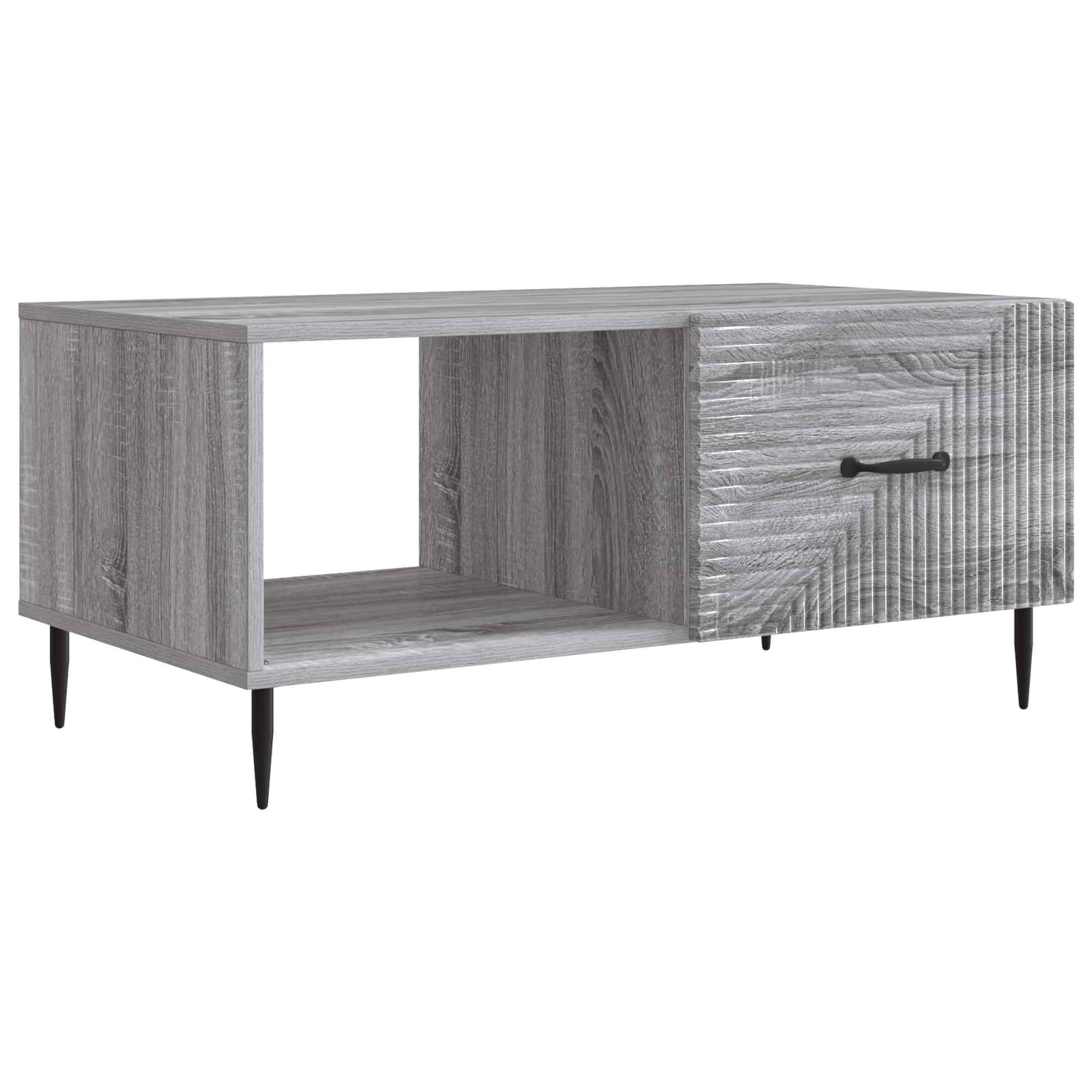 vidaXL Couchtisch Graues Sonoma 90 x 50 x 40 cm Holzwerkstoff