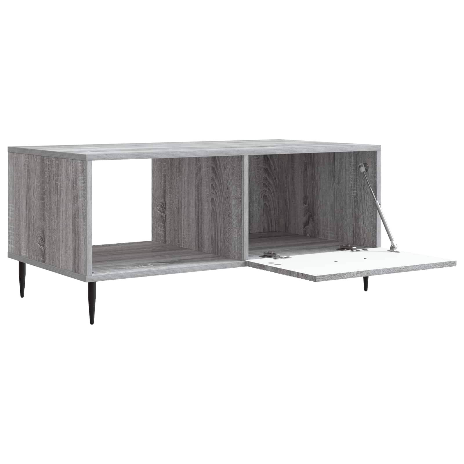 vidaXL Couchtisch Graues Sonoma 90 x 50 x 40 cm Holzwerkstoff