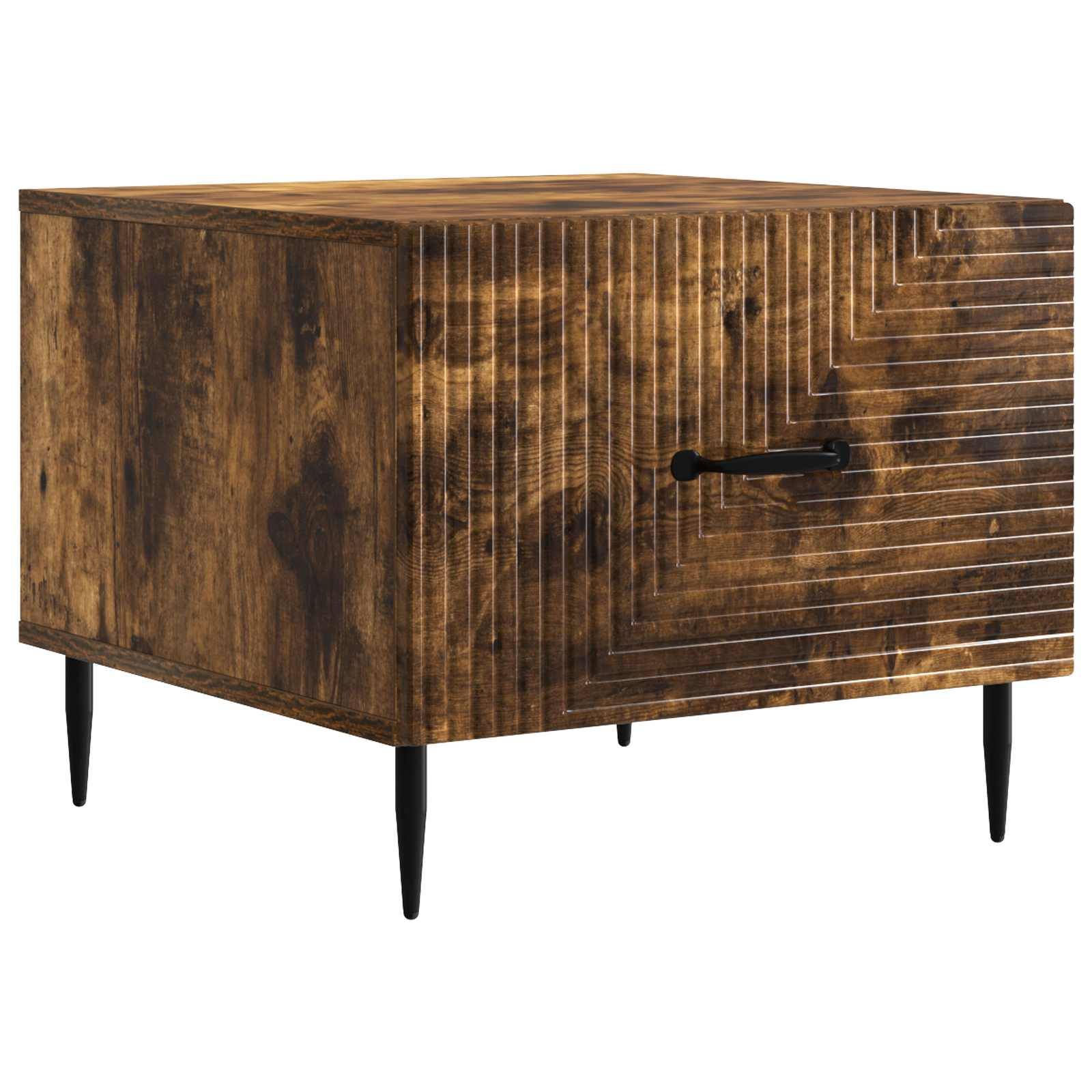vidaXL Couchtisch Geräucherte Eiche 49 x 50 x 40 cm Holzwerkstoff