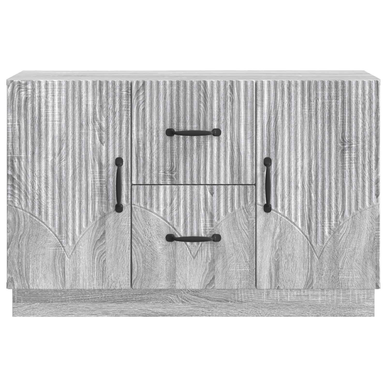 vidaXL Sideboard Graues Sonoma 89 x 34,5 x 57 cm Holzwerkstoff