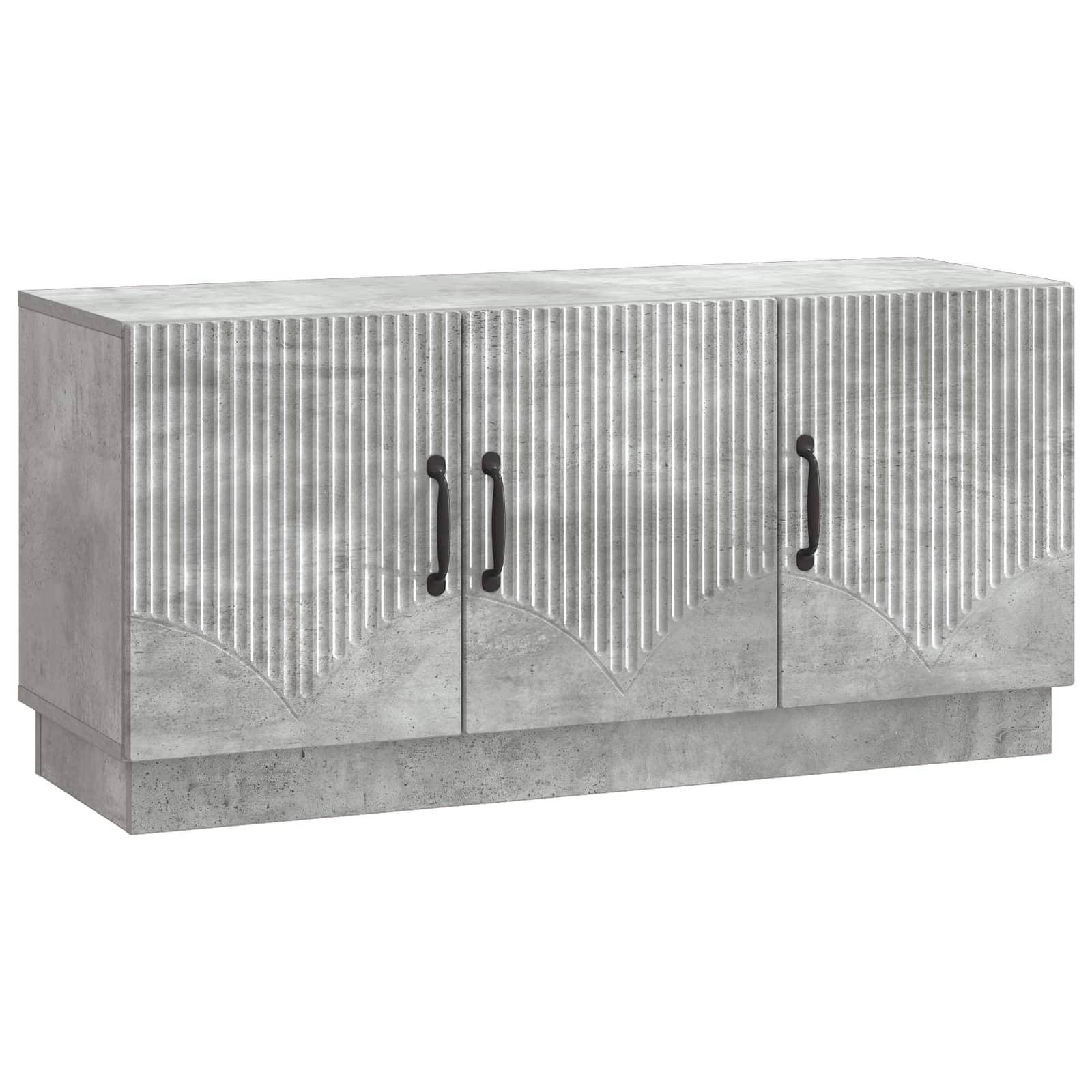 vidaXL TV-Schränk Betongrau 99 x 34,5 x 47 cm Holzwerkstoff