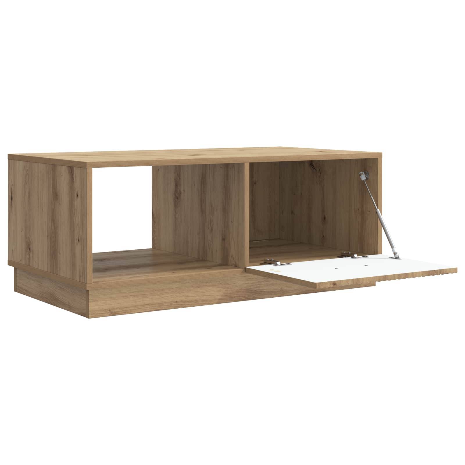 vidaXL Couchtisch Artisan-Eiche 90 x 50 x 37 cm Holzwerkstoff