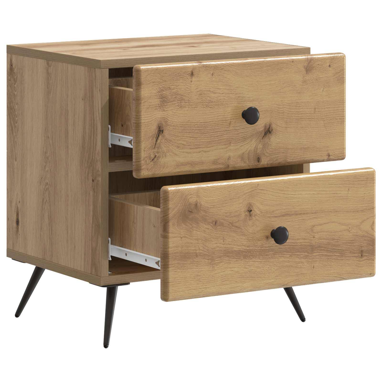 vidaXL Nachttisch Artisan-Eiche 43 x 34,5 x 47,5 cm Holzwerkstoff