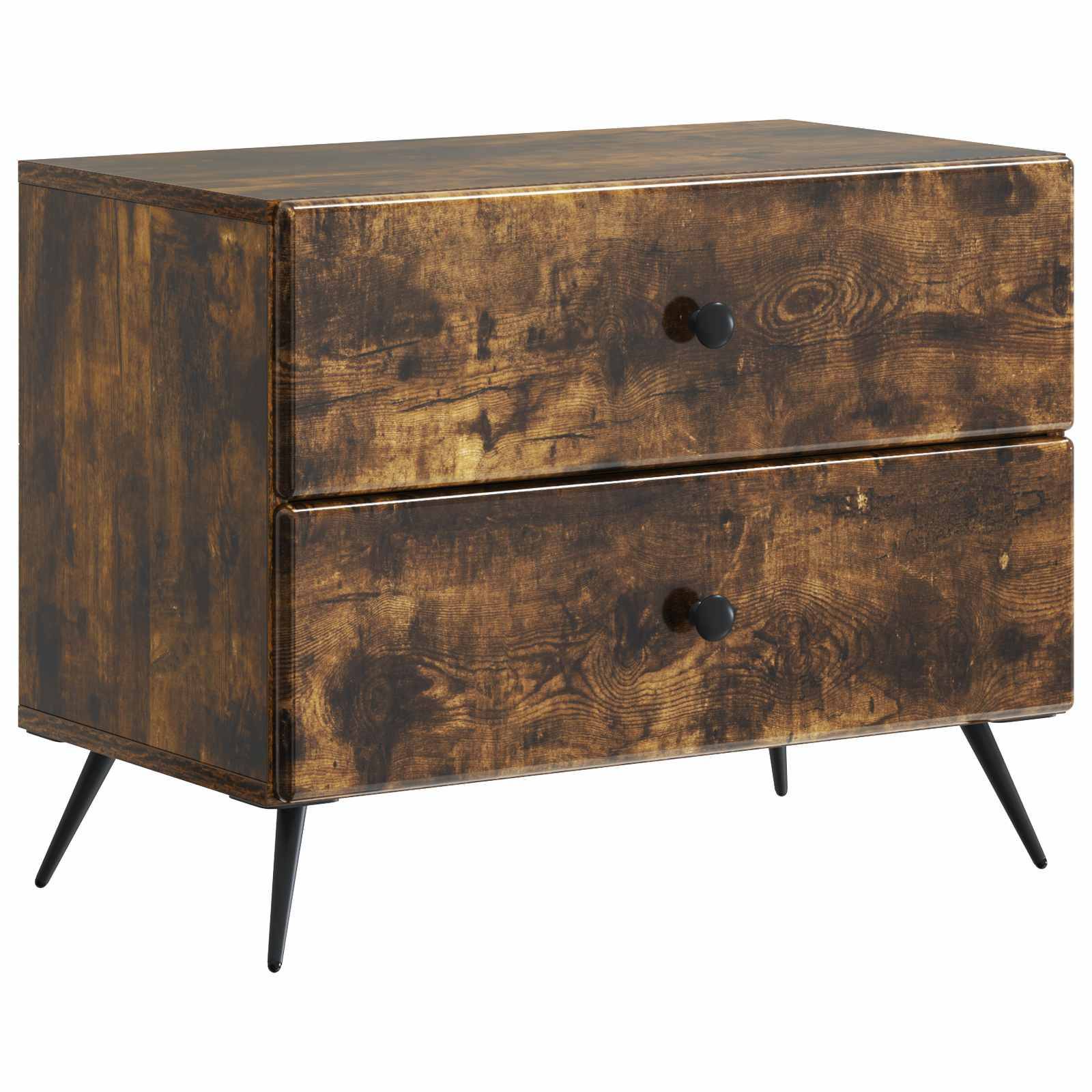 vidaXL Nachttisch Geräucherte Eiche 62 x 34,5 x 47,5 cm Holzwerkstoff