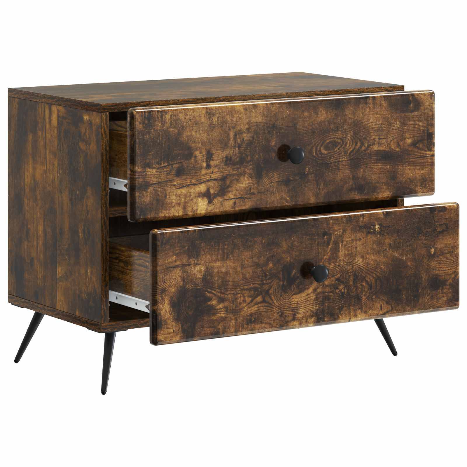 vidaXL Nachttisch Geräucherte Eiche 62 x 34,5 x 47,5 cm Holzwerkstoff