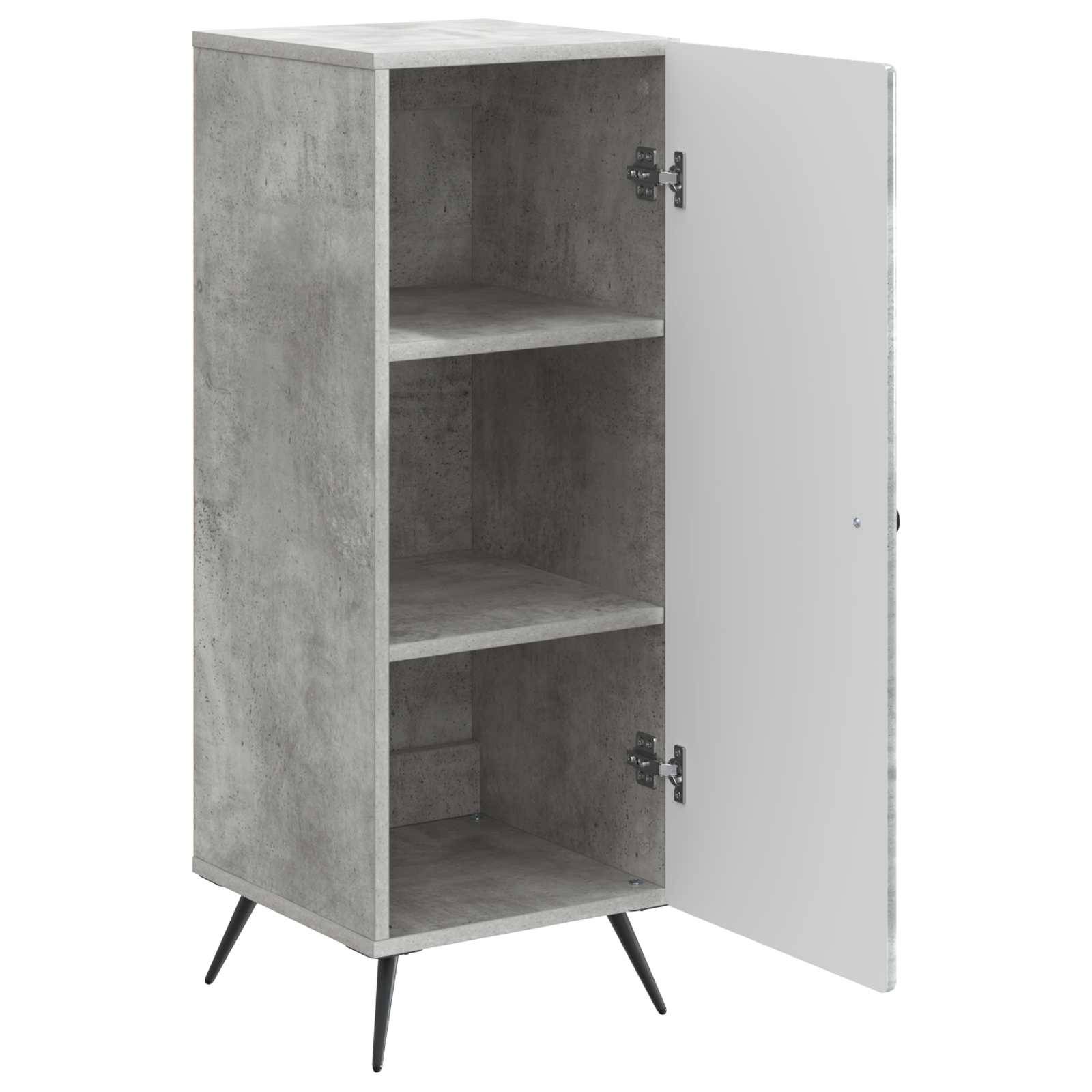 vidaXL Sideboard Betongrau 33 x 34,5 x 90 cm Holzwerkstoff