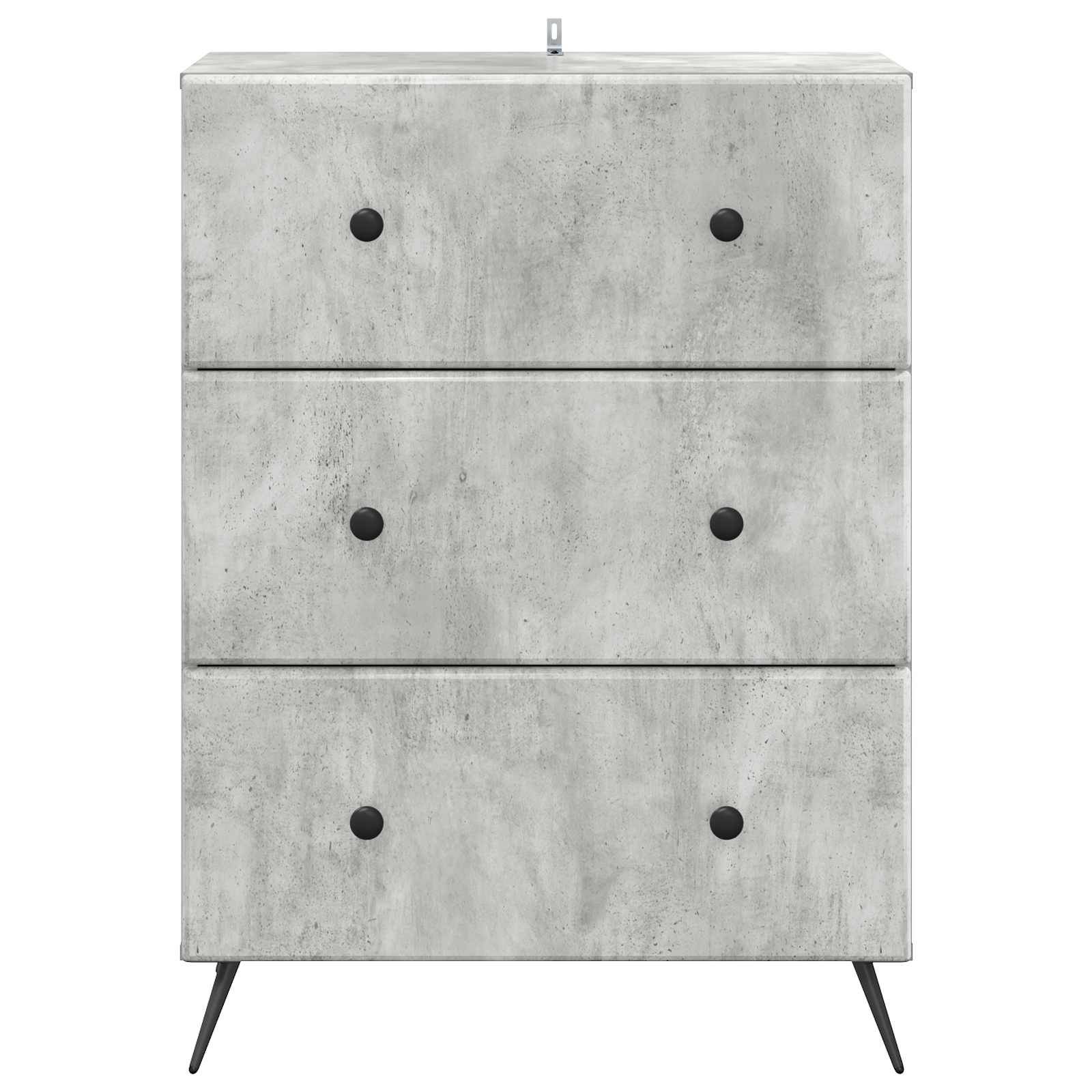 vidaXL Schubladenschrank Betongrau 66 x 34,5 x 90 cm Holzwerkstoff