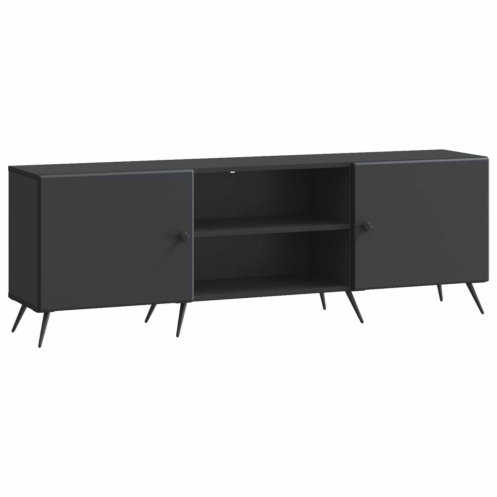 vidaXL TV-Schränk Schwarz 150 x 31 x 50 cm Holzwerkstoff