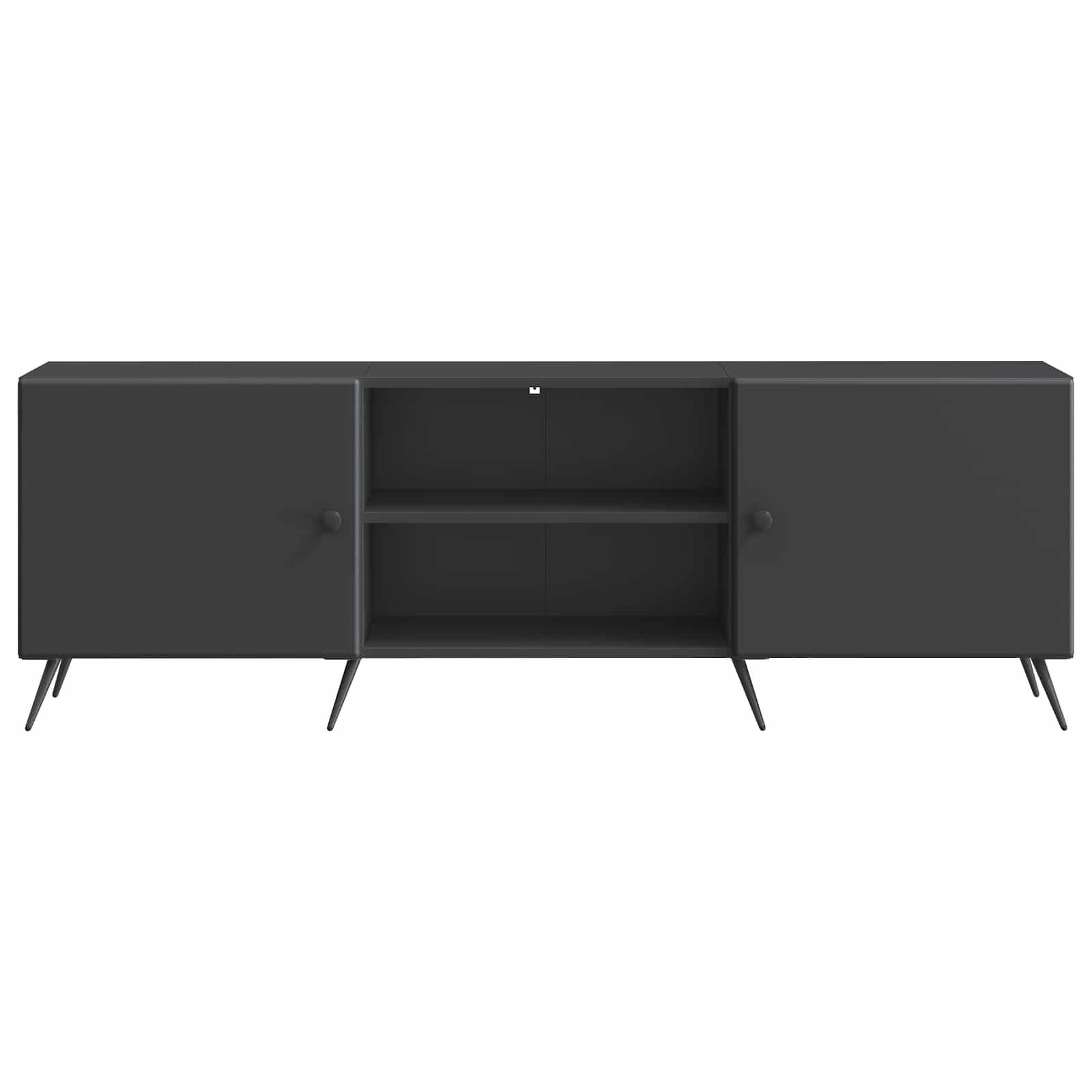 vidaXL TV-Schränk Schwarz 150 x 31 x 50 cm Holzwerkstoff