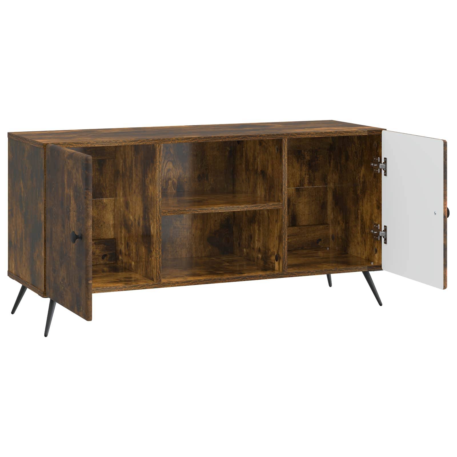 vidaXL TV-Schränk Geräucherte Eiche 102 x 34,5 x 50 cm Holzwerkstoff