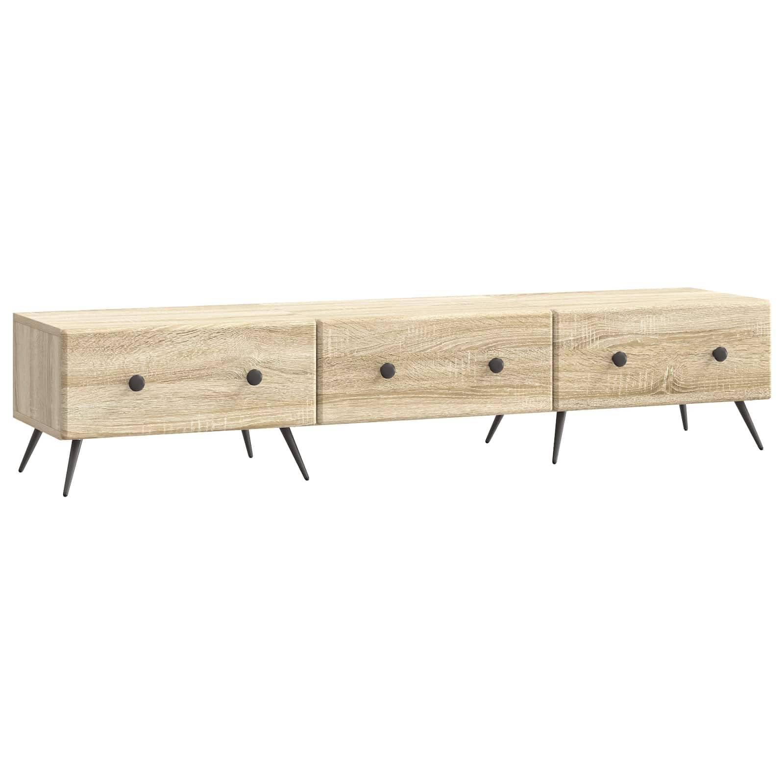 vidaXL TV-Schränk Sonoma-Eiche 147 x 34,5 x 30 cm Holzwerkstoff