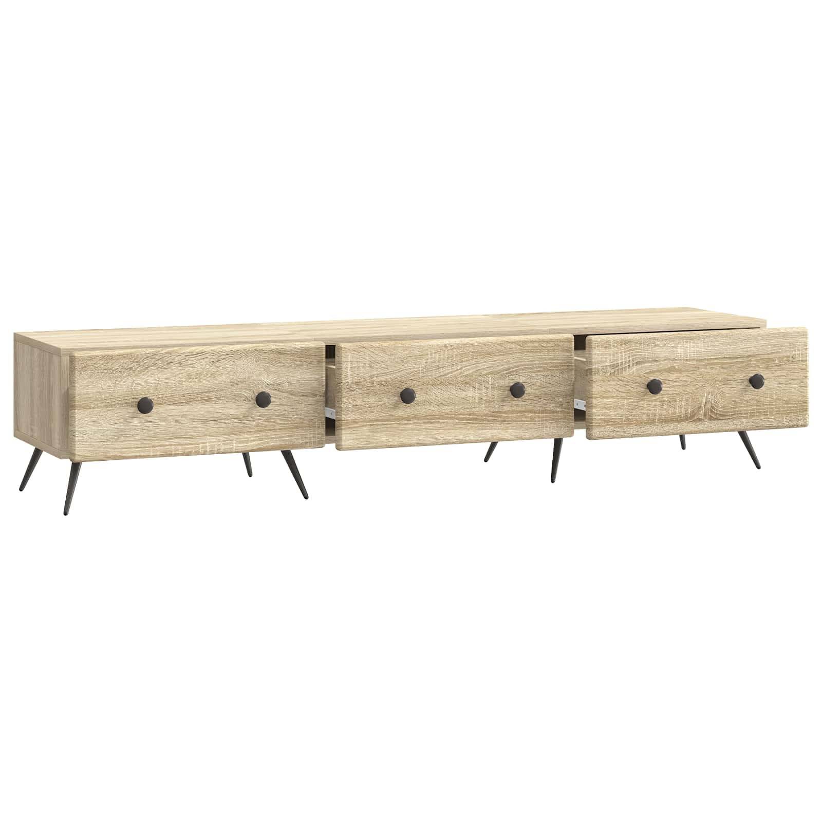 vidaXL TV-Schränk Sonoma-Eiche 147 x 34,5 x 30 cm Holzwerkstoff