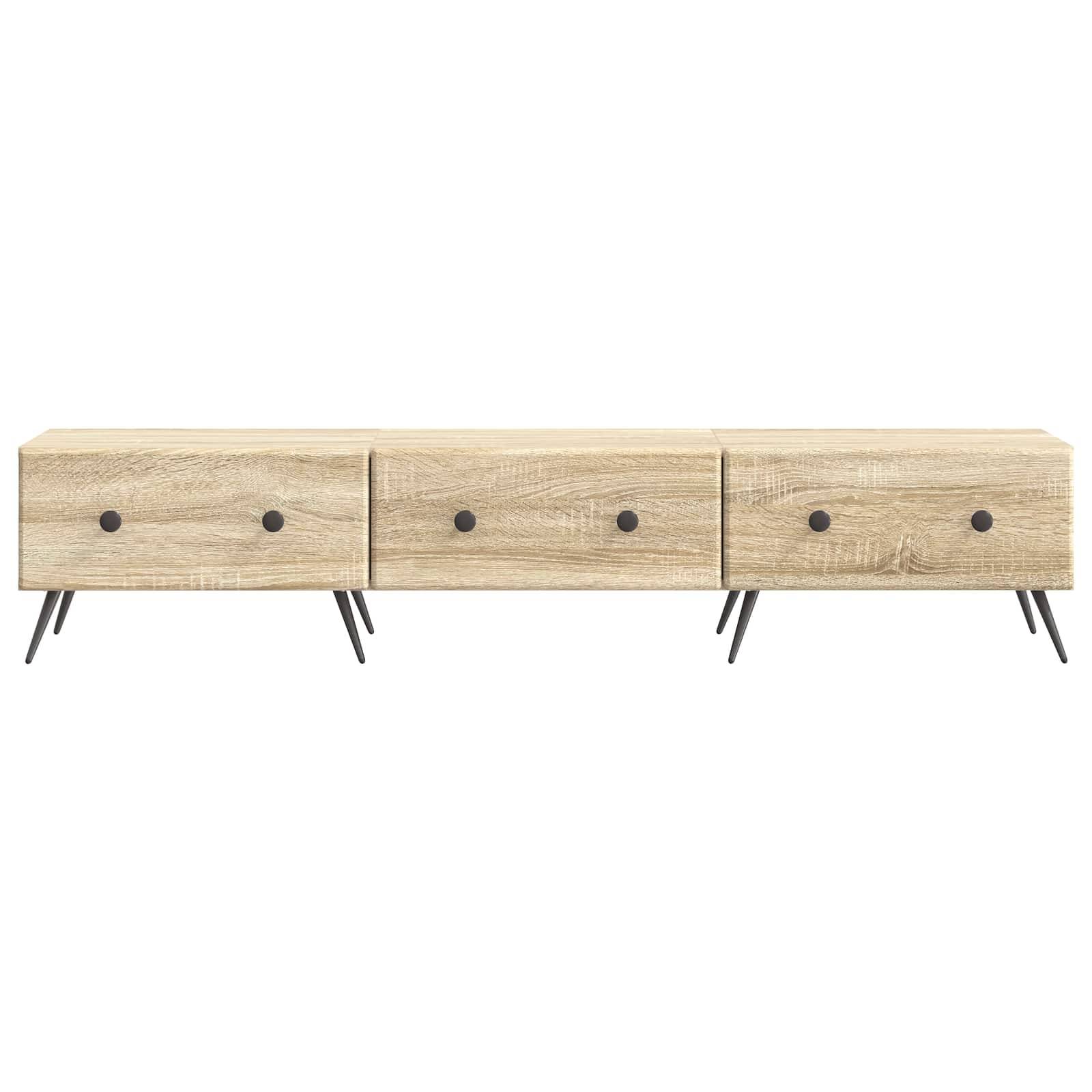 vidaXL TV-Schränk Sonoma-Eiche 147 x 34,5 x 30 cm Holzwerkstoff