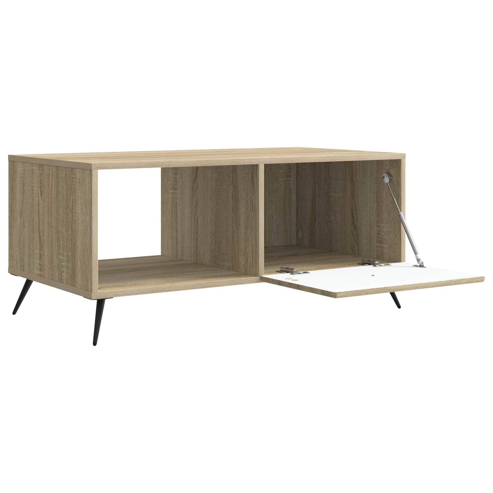 vidaXL Couchtisch Sonoma-Eiche 90 x 50 x 40 cm Holzwerkstoff