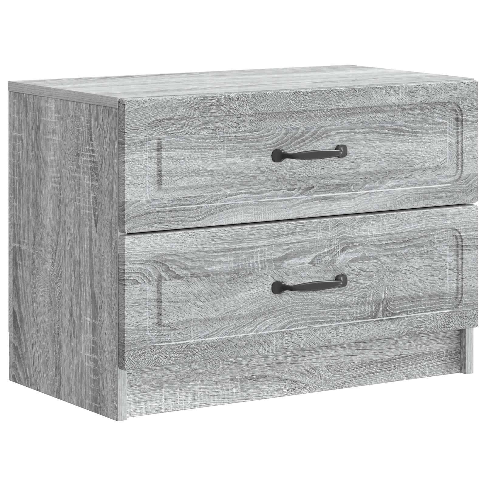 vidaXL Nachttisch Graues Sonoma 62 x 34,5 x 44,5 cm Holzwerkstoff