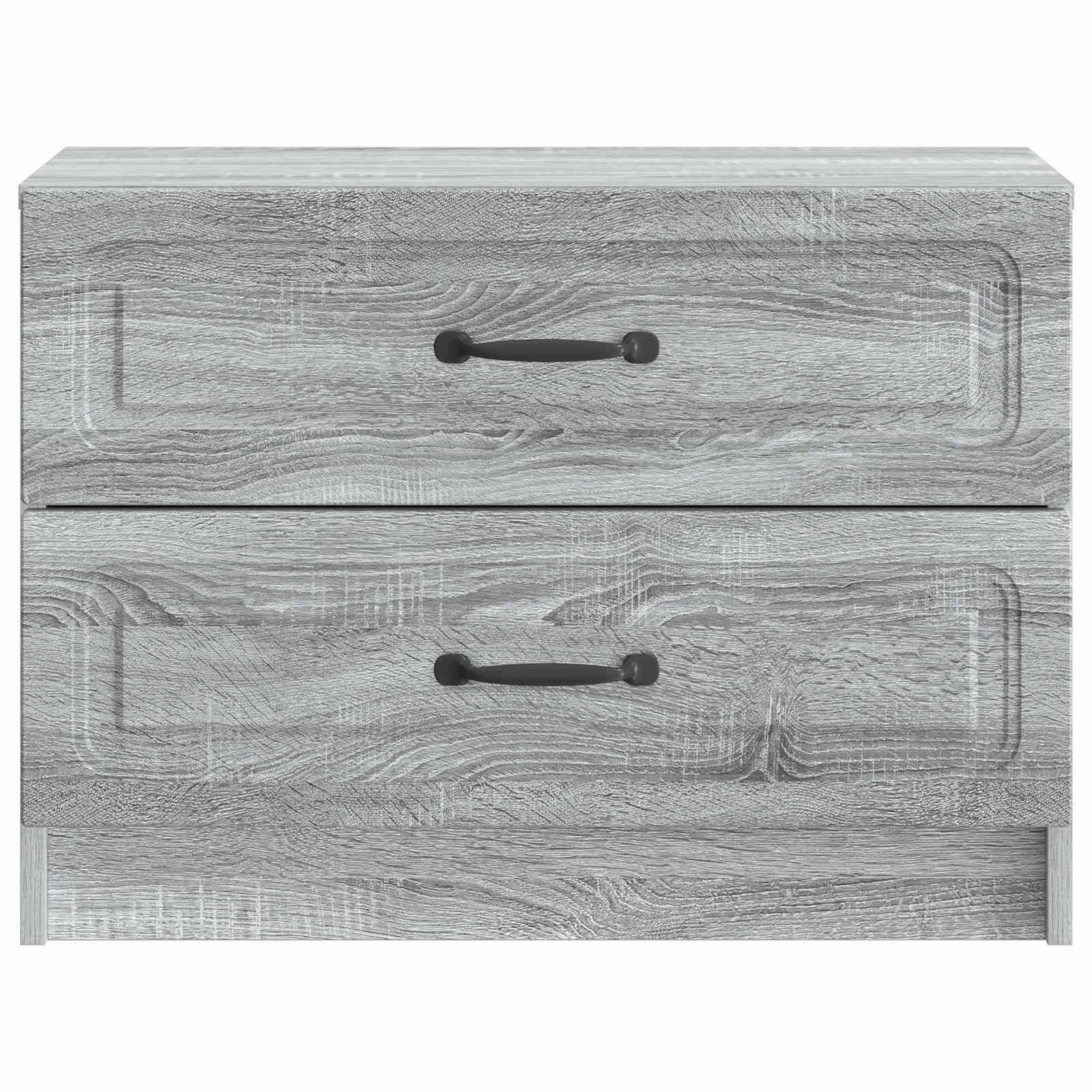 vidaXL Nachttisch Graues Sonoma 62 x 34,5 x 44,5 cm Holzwerkstoff