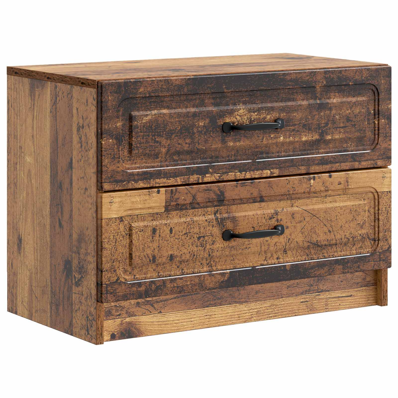 vidaXL Nachttisch Altholz 62 x 34,5 x 44,5 cm Holzwerkstoff