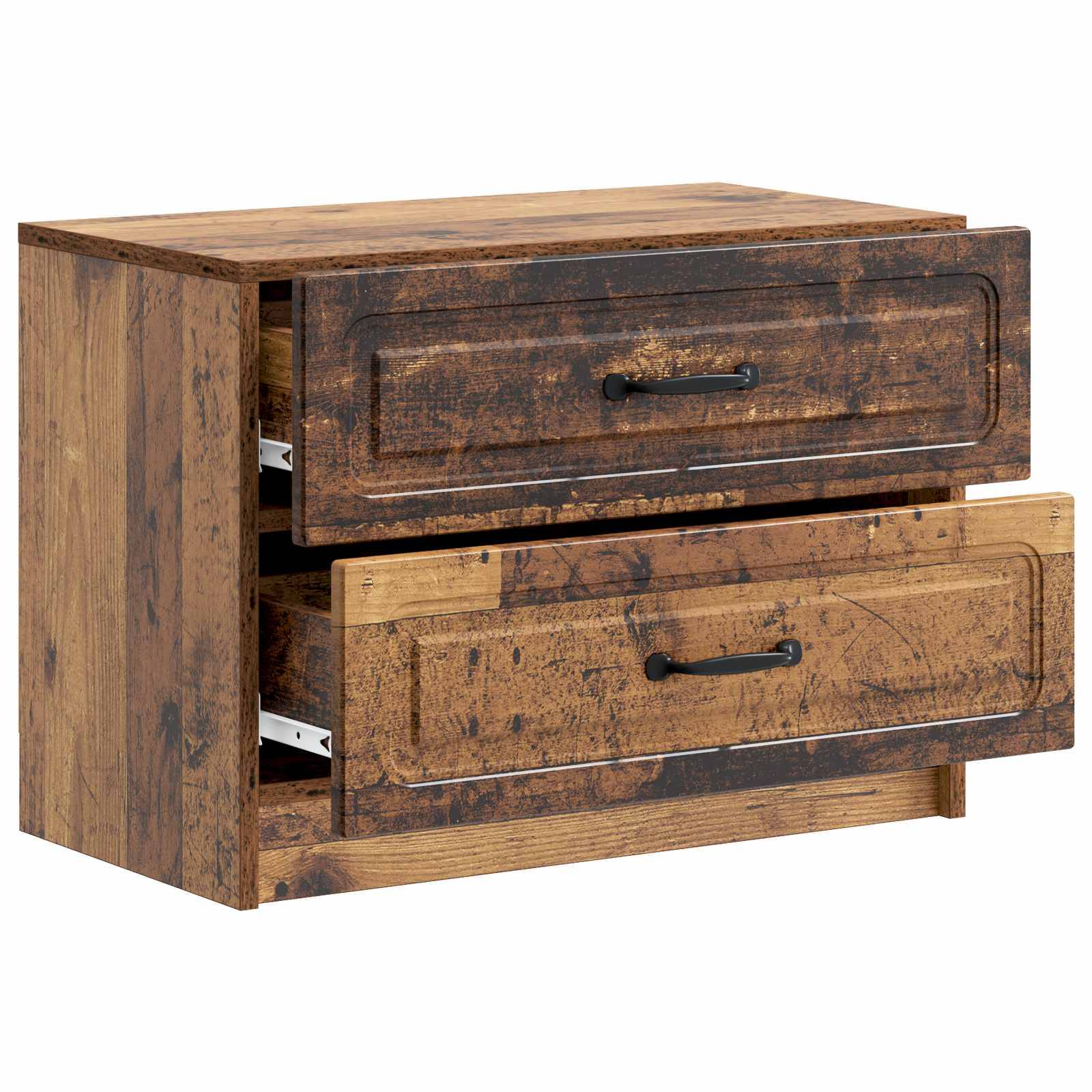 vidaXL Nachttisch Altholz 62 x 34,5 x 44,5 cm Holzwerkstoff