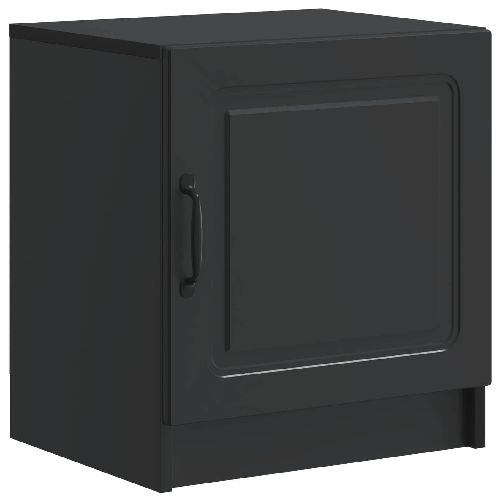 vidaXL Nachttisch 2 pcs Schwarz 43 x 34,5 x 47 cm Holzwerkstoff