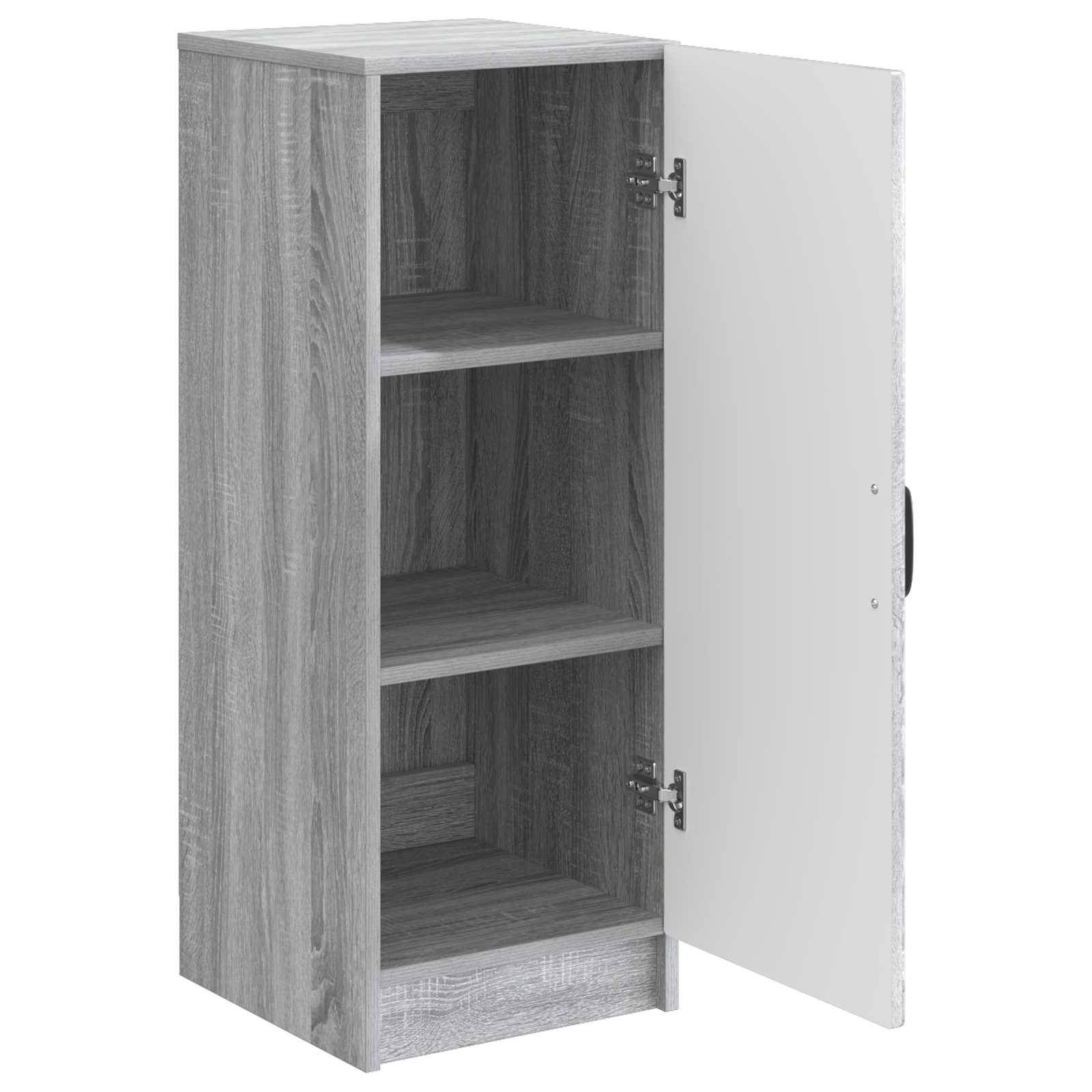 vidaXL Sideboard Graues Sonoma 33 x 34,5 x 87 cm Holzwerkstoff
