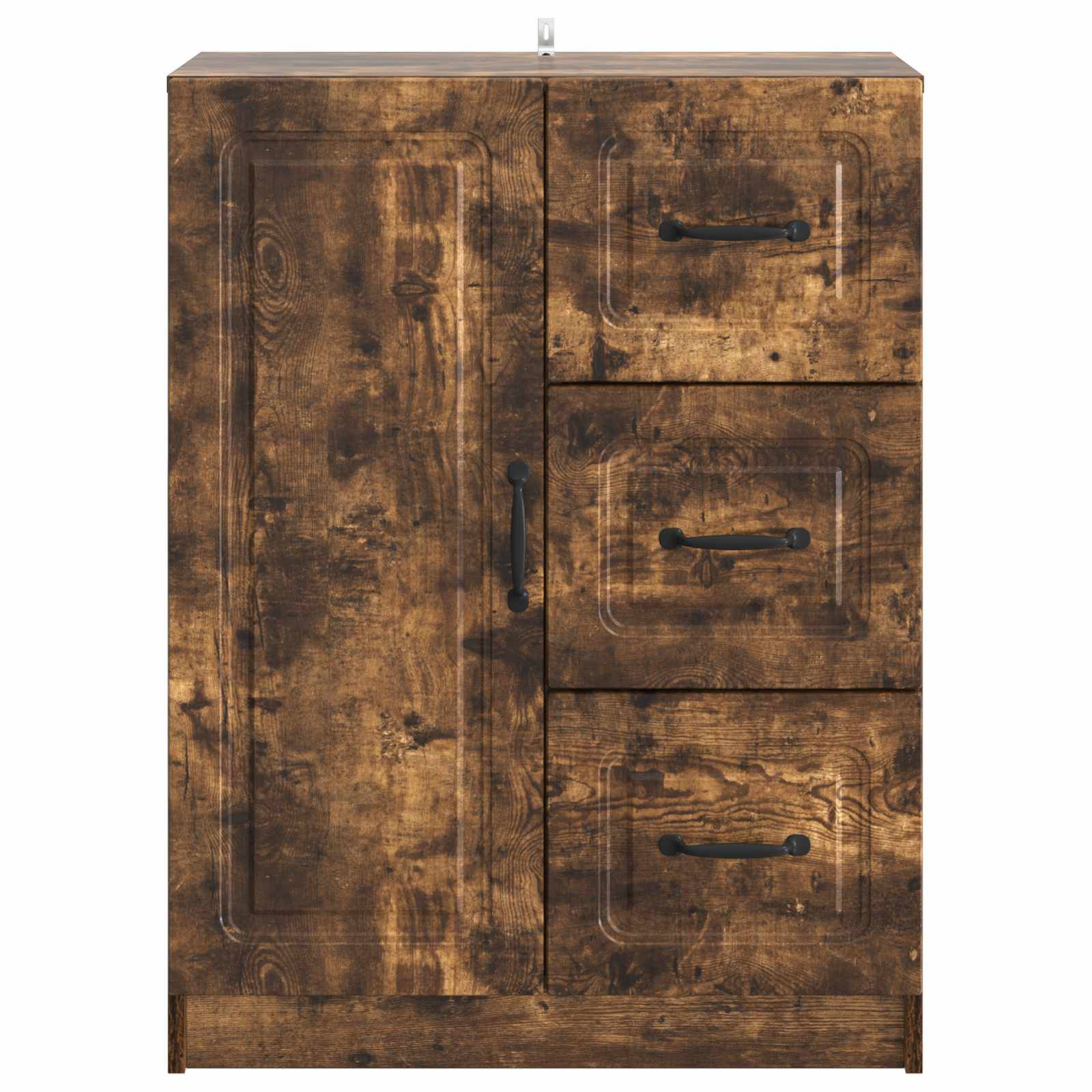 vidaXL Sideboard Geräucherte Eiche 66 x 34,5 x 87 cm Holzwerkstoff