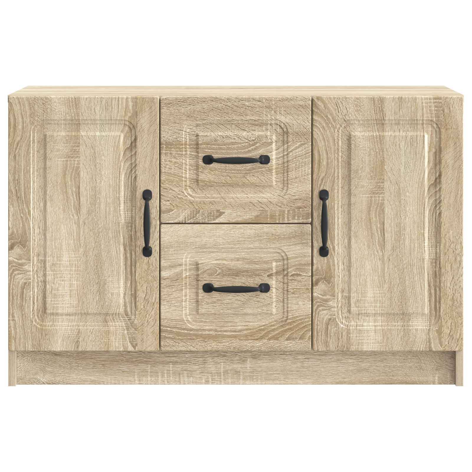 vidaXL Sideboard Sonoma-Eiche 89 x 34,5 x 57 cm Holzwerkstoff