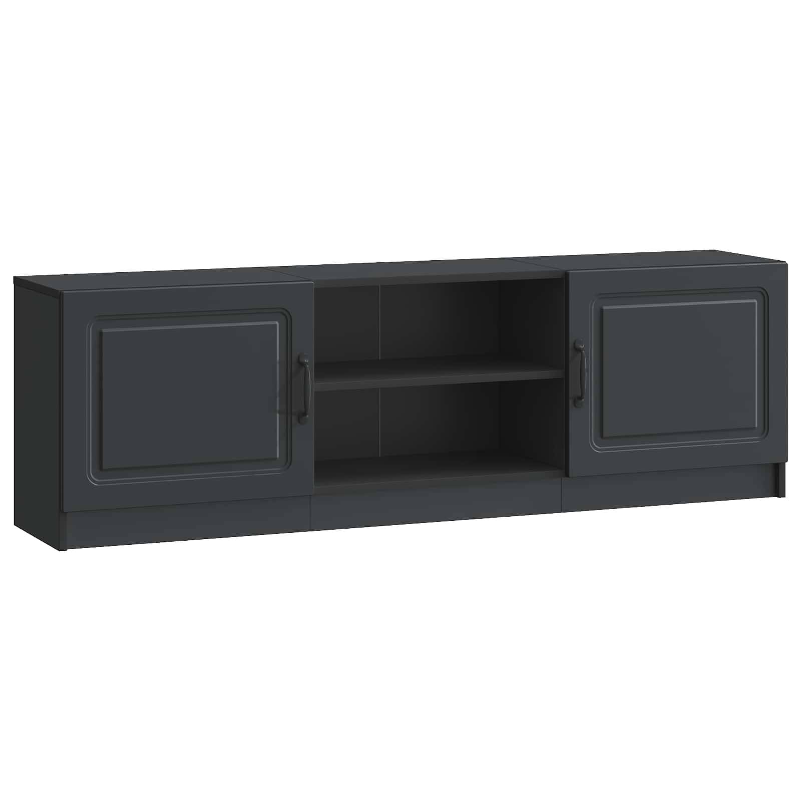 vidaXL TV-Schränk Schwarz 150 x 31 x 47 cm Holzwerkstoff