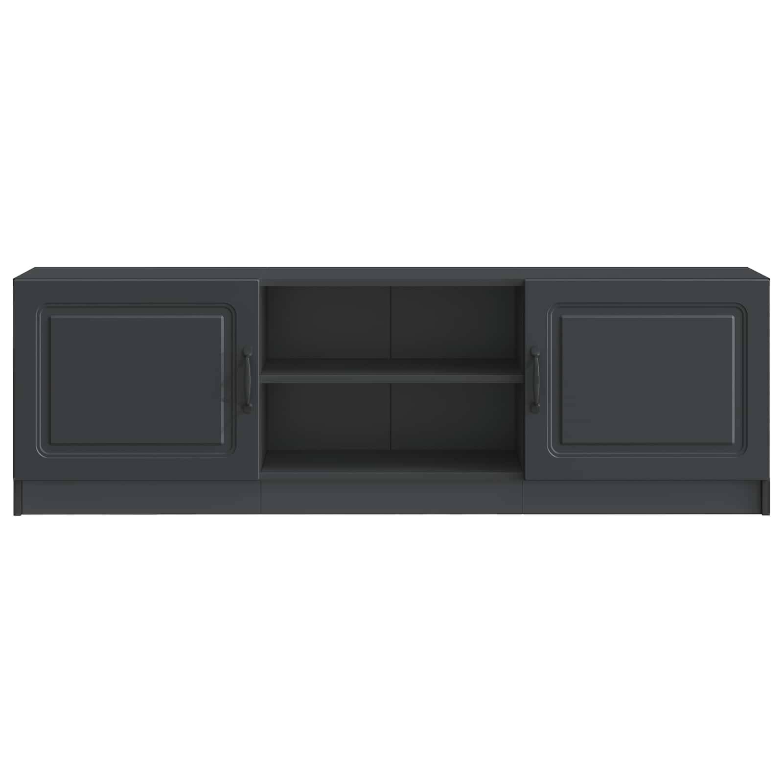 vidaXL TV-Schränk Schwarz 150 x 31 x 47 cm Holzwerkstoff
