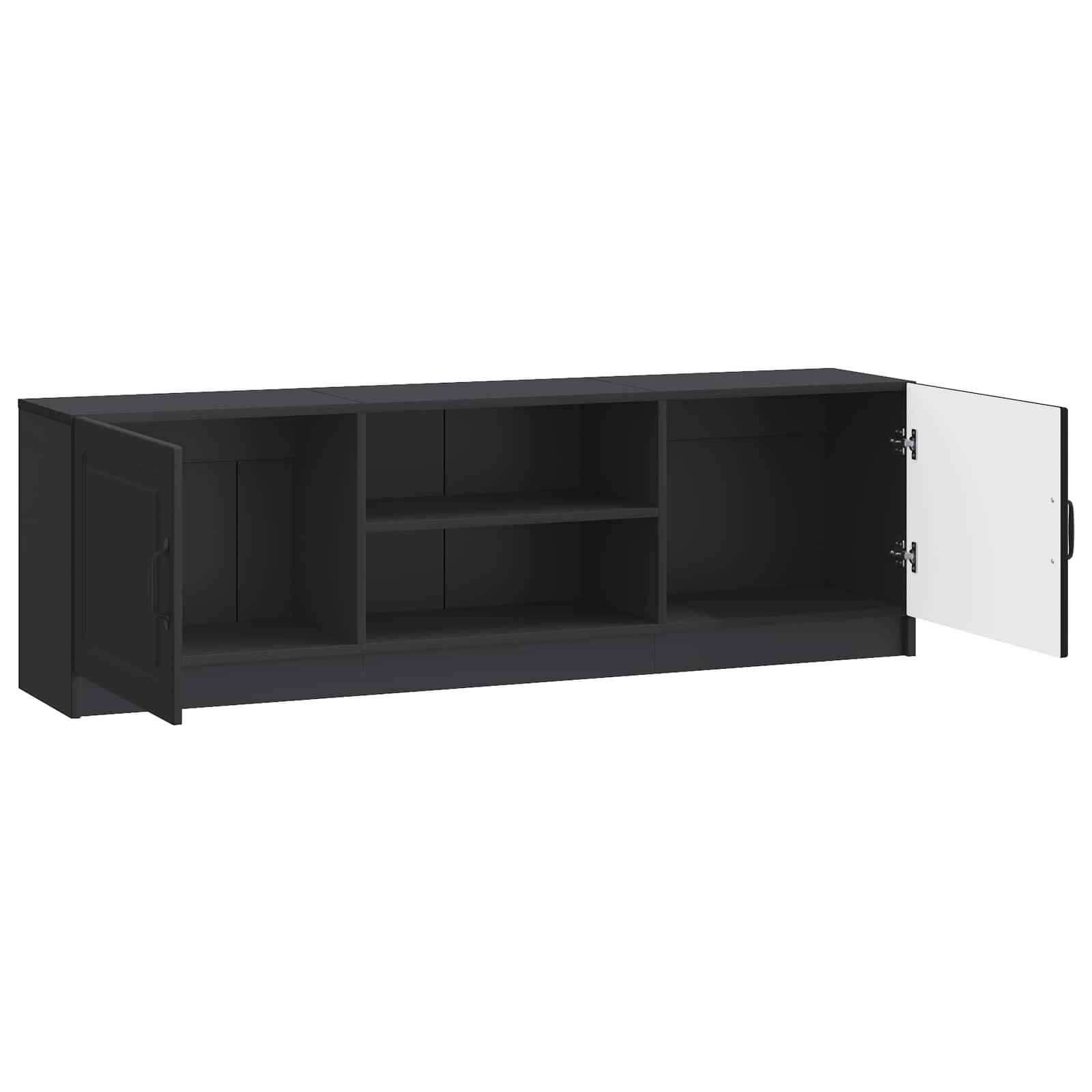 vidaXL TV-Schränk Schwarz 150 x 31 x 47 cm Holzwerkstoff