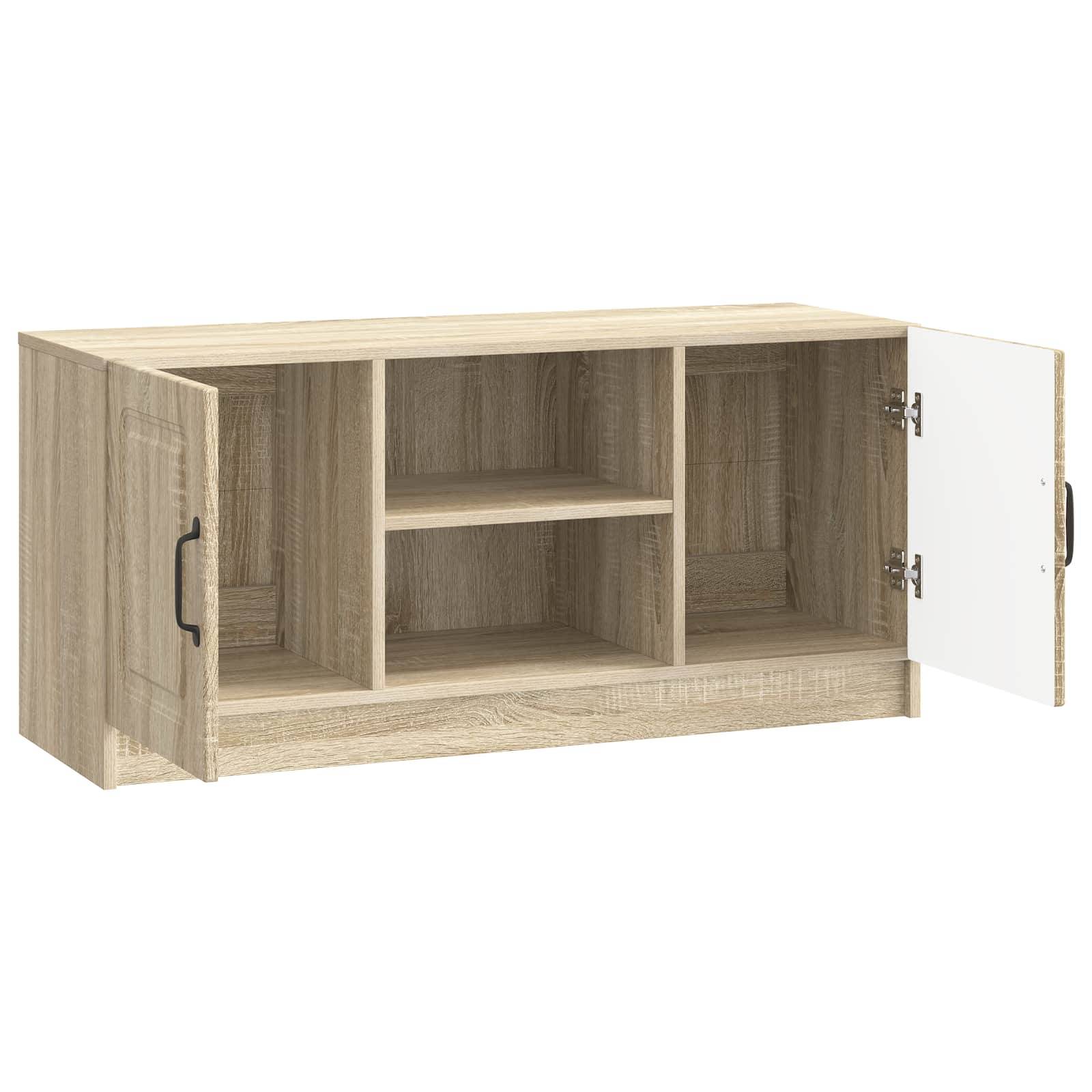 vidaXL TV-Schränk Sonoma-Eiche 102 x 34,5 x 47 cm Holzwerkstoff