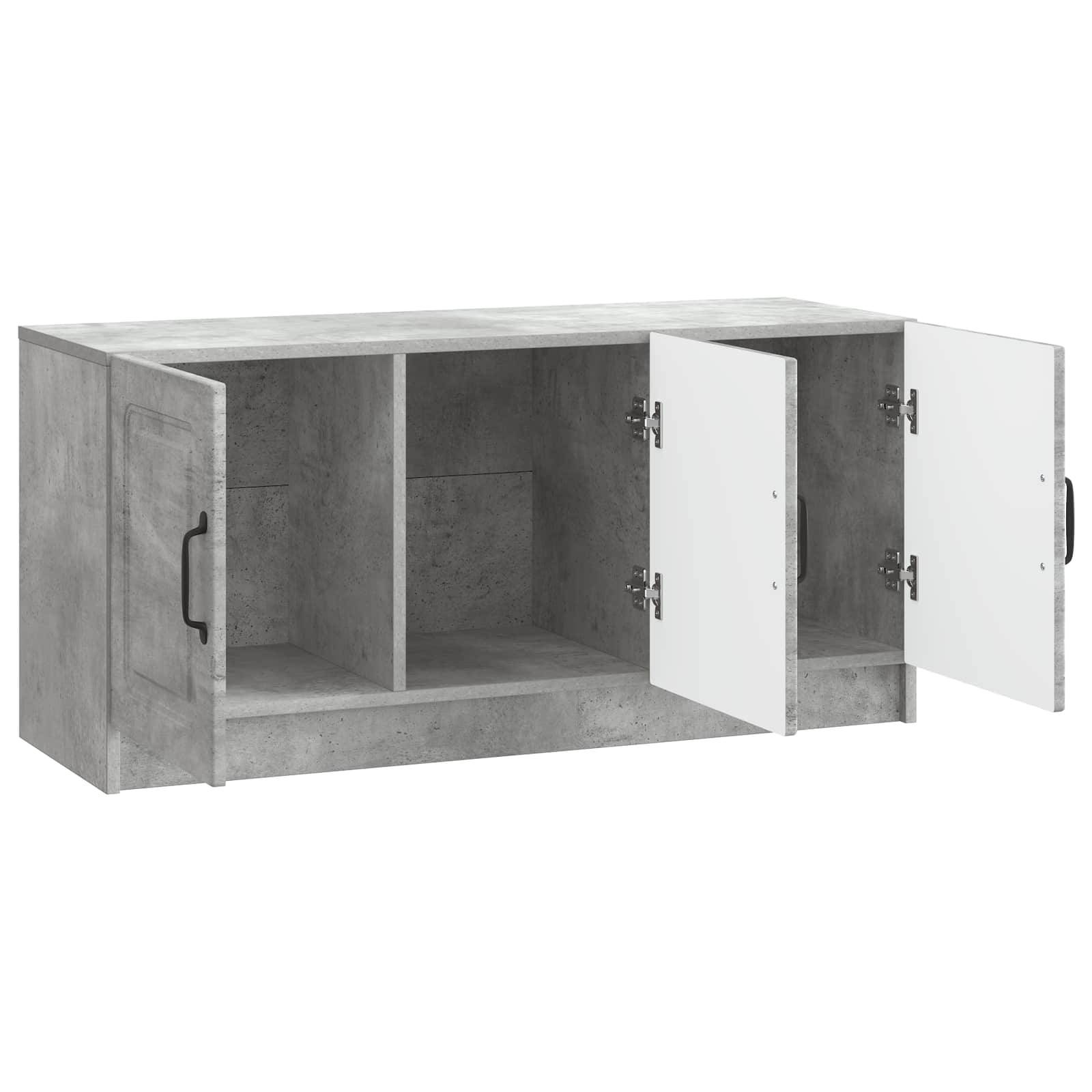 vidaXL TV-Schränk Betongrau 99 x 34,5 x 47 cm Holzwerkstoff