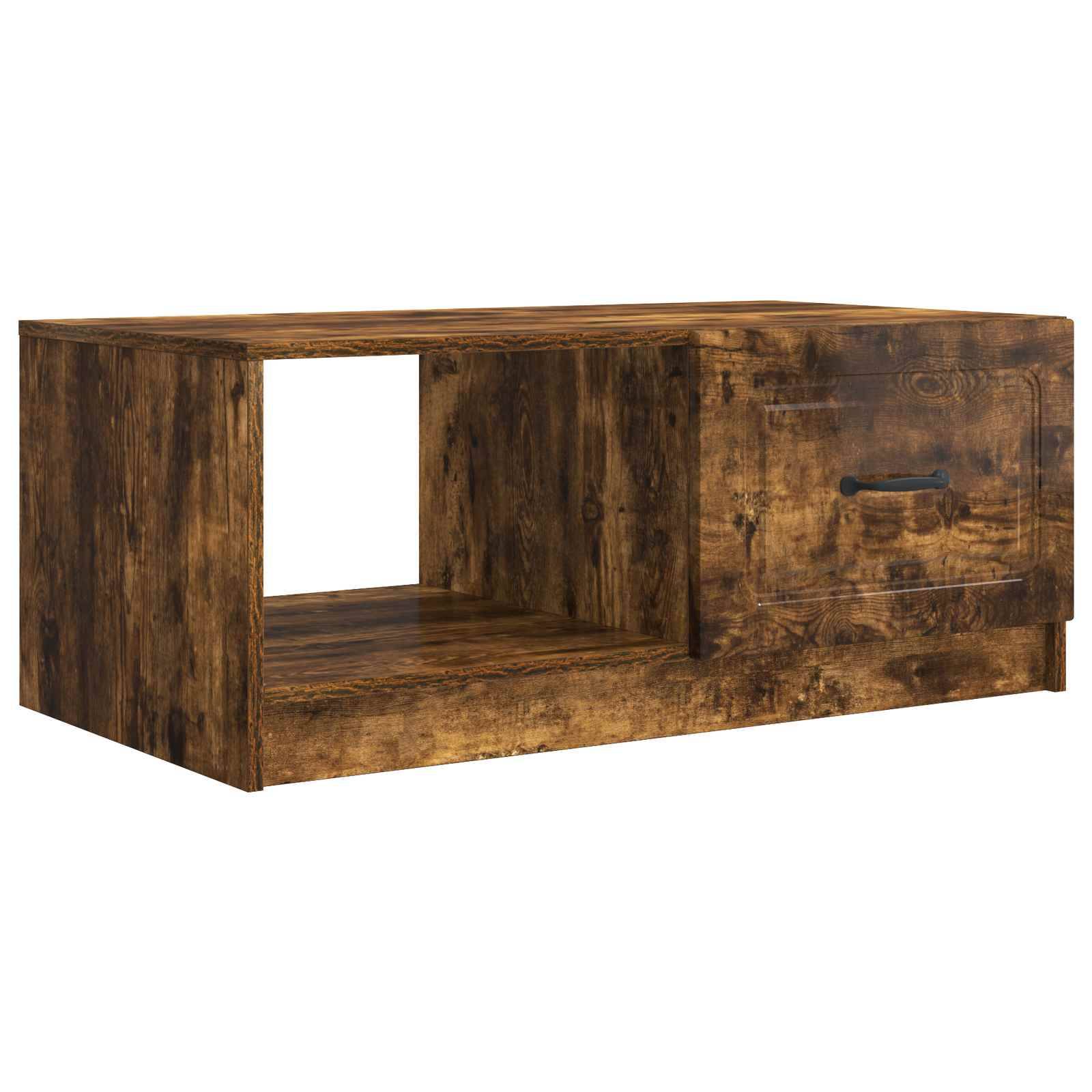 vidaXL Couchtisch Geräucherte Eiche 90 x 50 x 37 cm Holzwerkstoff