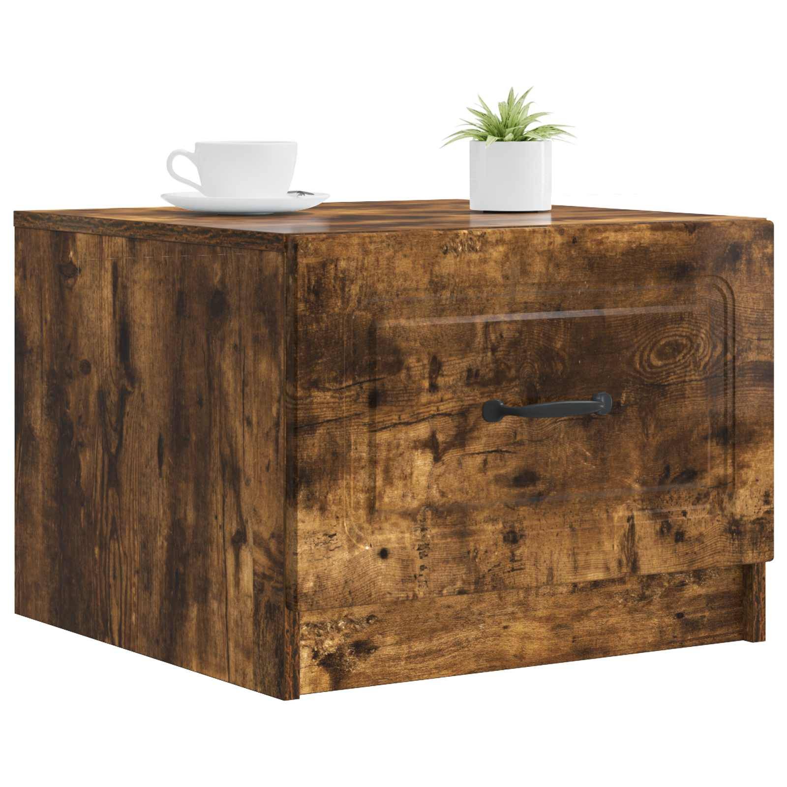 vidaXL Couchtisch Geräucherte Eiche 49 x 50 x 37 cm Holzwerkstoff