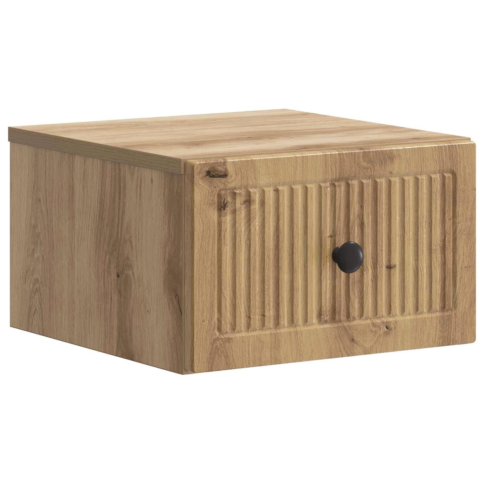 vidaXL Wandmontierter Nachttisch Artisan-Eiche 33 x 34,5 x 20 cm